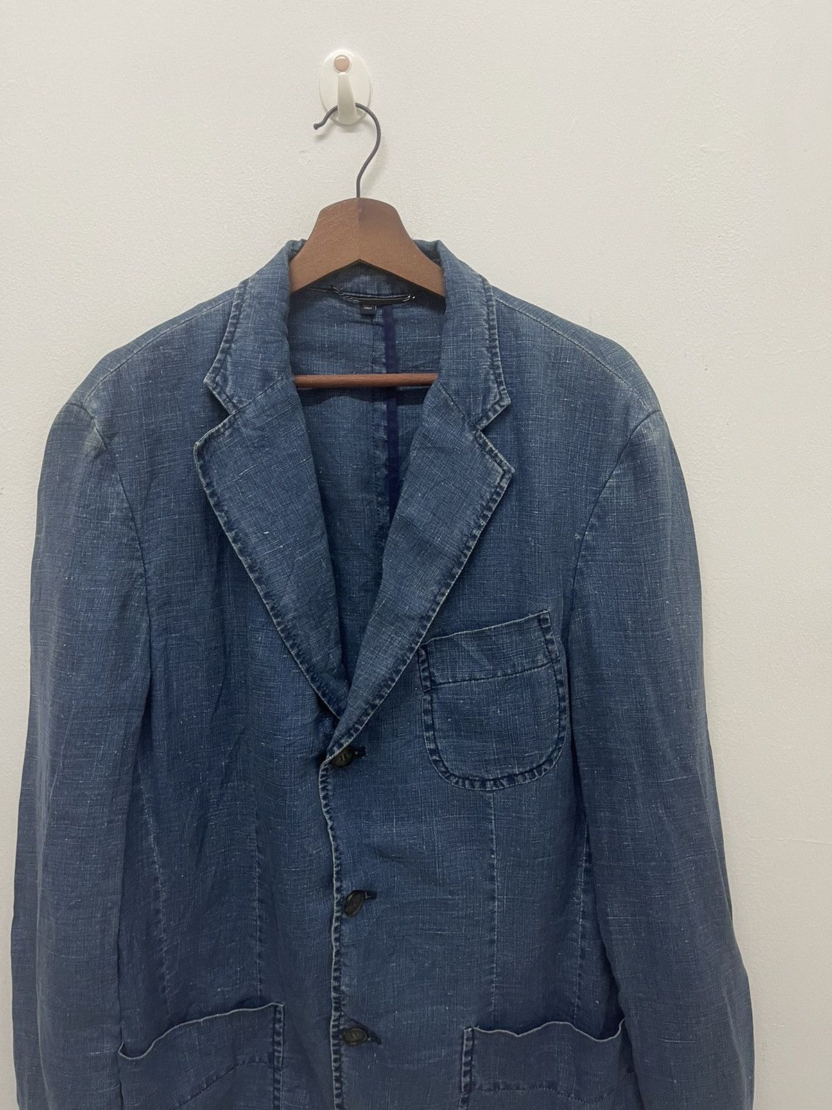 Burberry VINTAGE BURBERRYS PURE INDIGO DYED MADE IN ITALY Size US XL / EU 56 / 4 - 2 Thumbnail