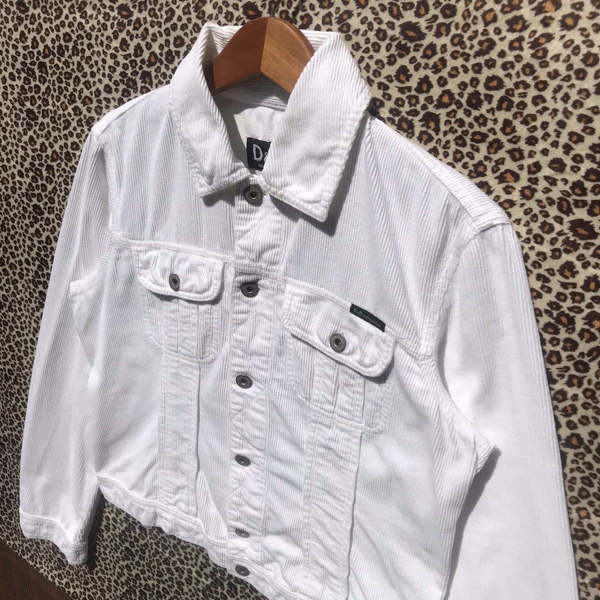 Designer × Dolce & Gabbana × Vintage Vintage Dolce & Gabbana Corduroy Jacket White Size S / US 4 / IT 40 - 5 Thumbnail