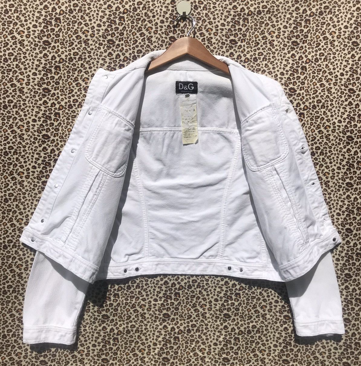 Designer × Dolce & Gabbana × Vintage Vintage Dolce & Gabbana Corduroy Jacket White Size S / US 4 / IT 40 - 3 Thumbnail
