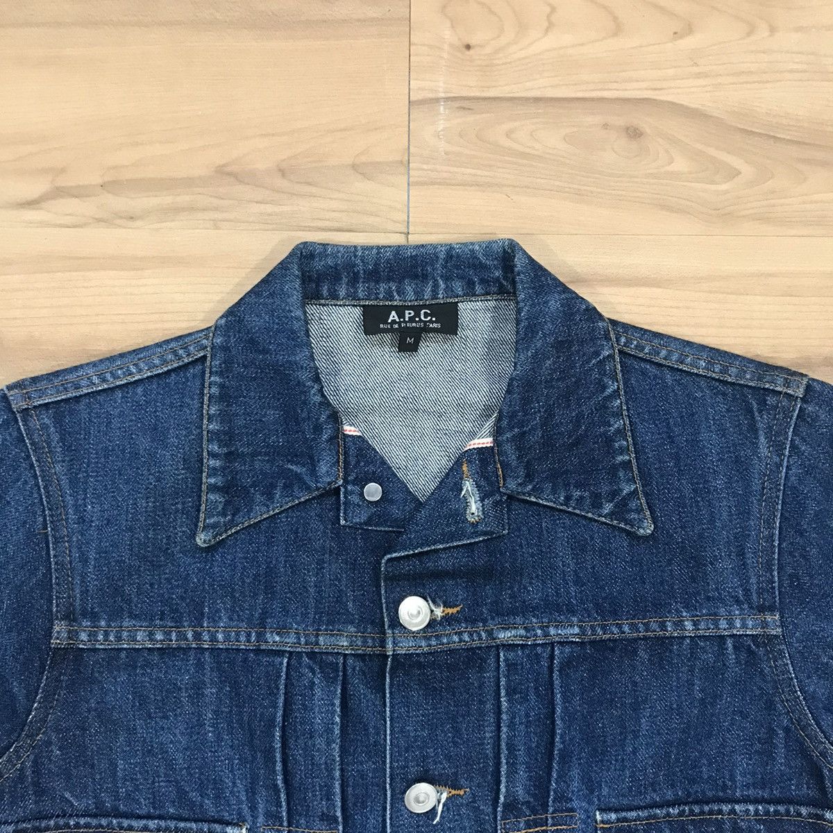 A.P.C. A.P.C Selvedge Trucker Denim Jacket Size US M / EU 48-50 / 2 - 7 Thumbnail