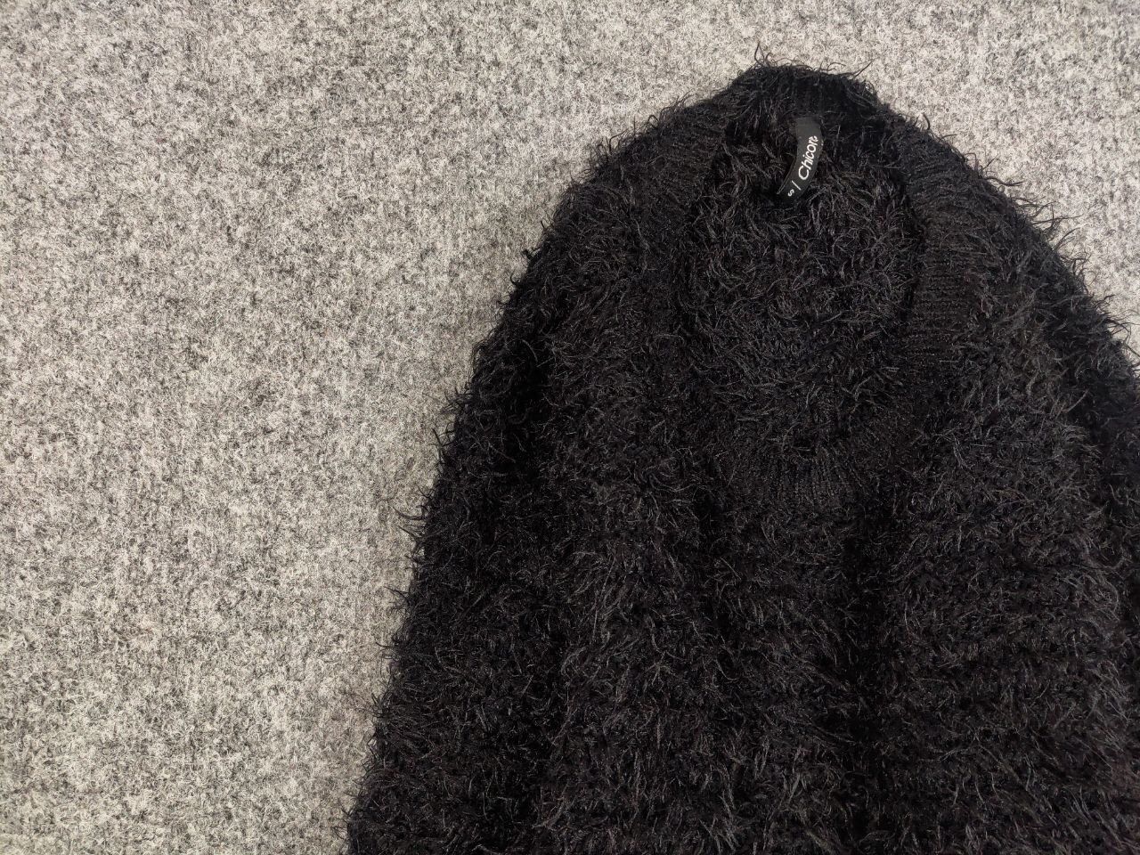 Japanese Brand Vintage 90's Japanese Black Mohair Style Fuzzy Sweater Size US S / EU 44-46 / 1 - 9 Thumbnail