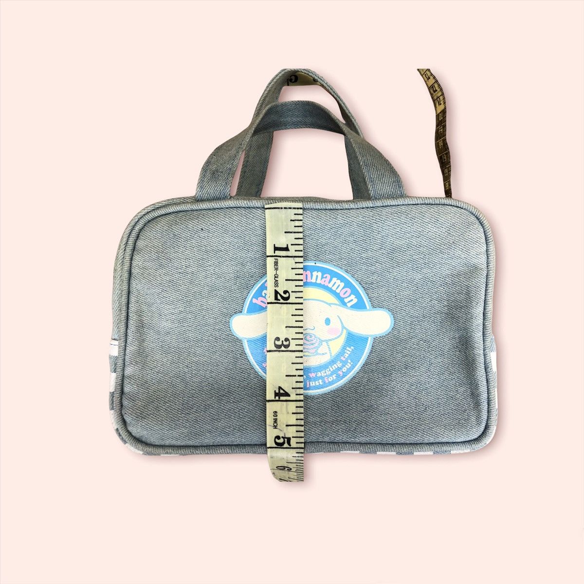 Anime × Cartoon Network × Japanese Brand Cinnamoroll Baby Hello Kitty Denim Bag Size ONE SIZE - 6 Thumbnail
