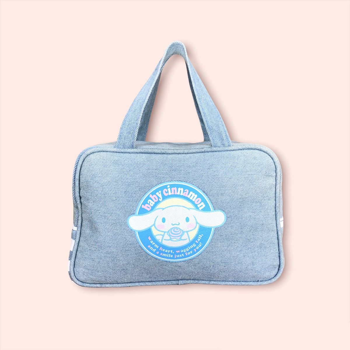 Anime × Cartoon Network × Japanese Brand Cinnamoroll Baby Hello Kitty Denim Bag Size ONE SIZE - 1 Thumbnail