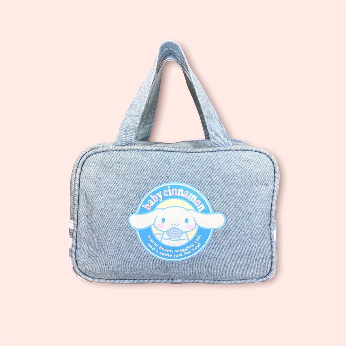 Anime × Cartoon Network × Japanese Brand Cinnamoroll Baby Hello Kitty Denim Bag Size ONE SIZE - 2 Thumbnail