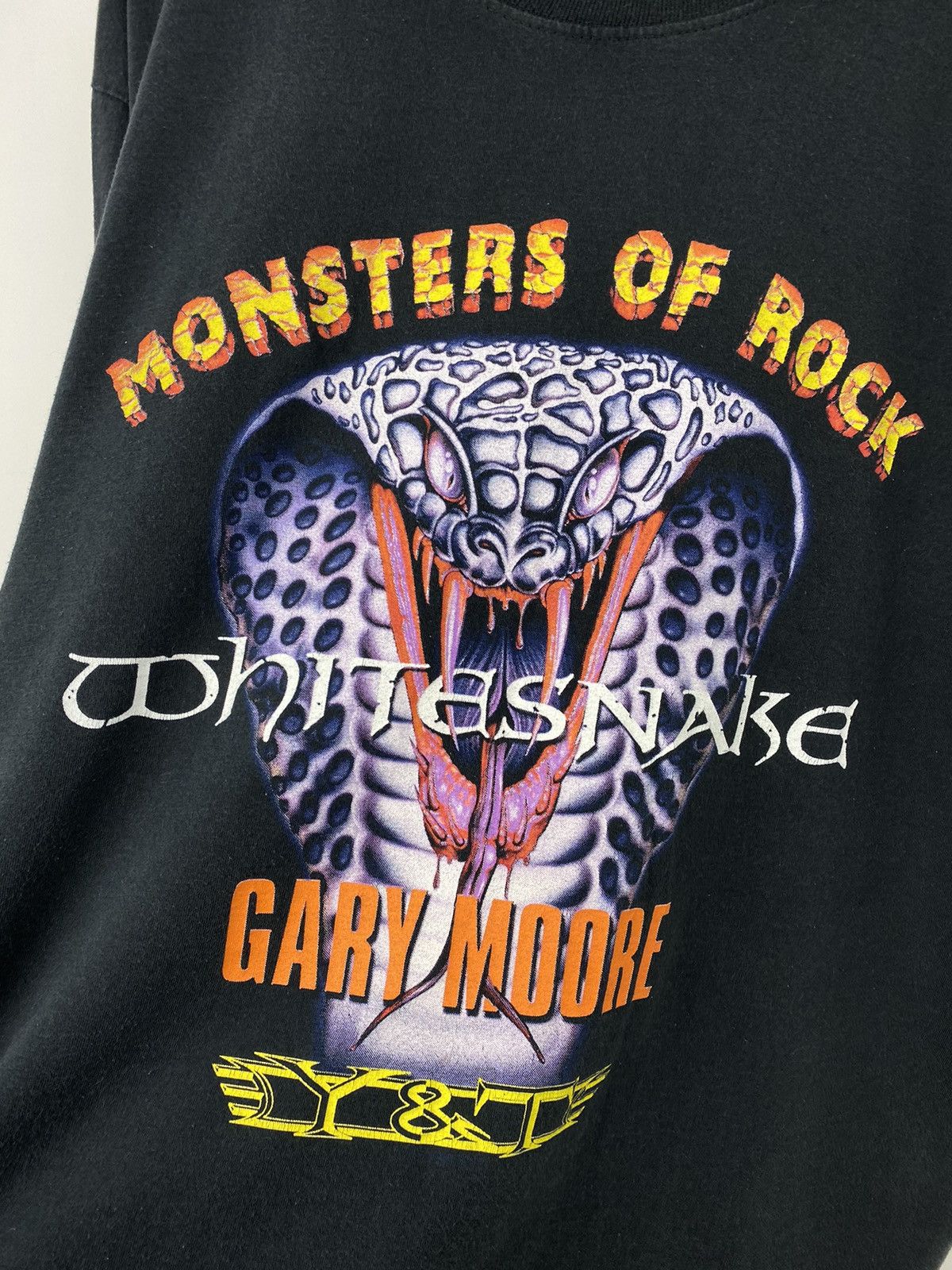 Band Tees Vintage Y2K 2003 Monsters of Rock Snake Whitesnake T Shirt Size US L / EU 52-54 / 3 - 3 Thumbnail