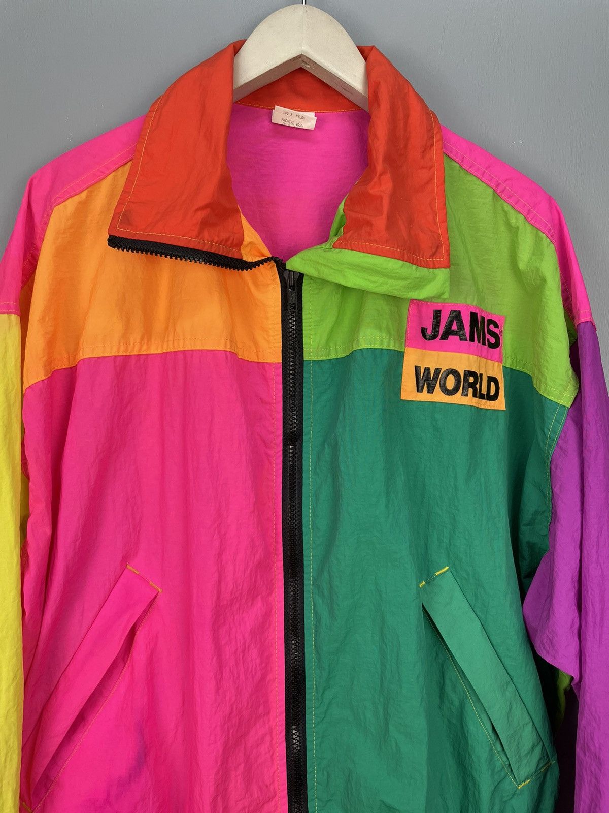 Jams World Vintage 80s Jams World windbreaker Size US L / EU 52-54 / 3 - 3 Thumbnail