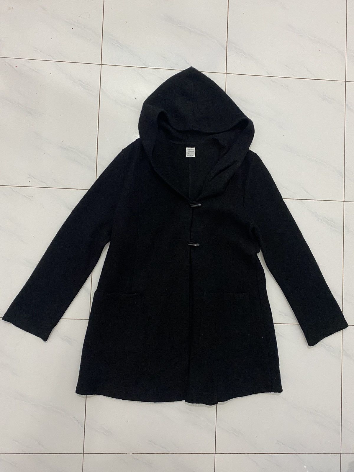 Japanese Brand Hiromi Yoshida Long Wool Hoodie Coat Size US S / EU 44-46 / 1 - 2 Thumbnail