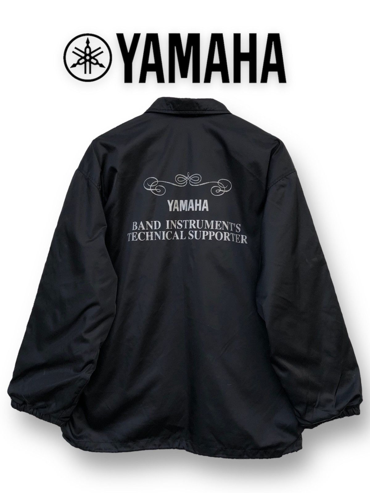 Vintage YAMAHA Nylon Light Jacket Snap Button