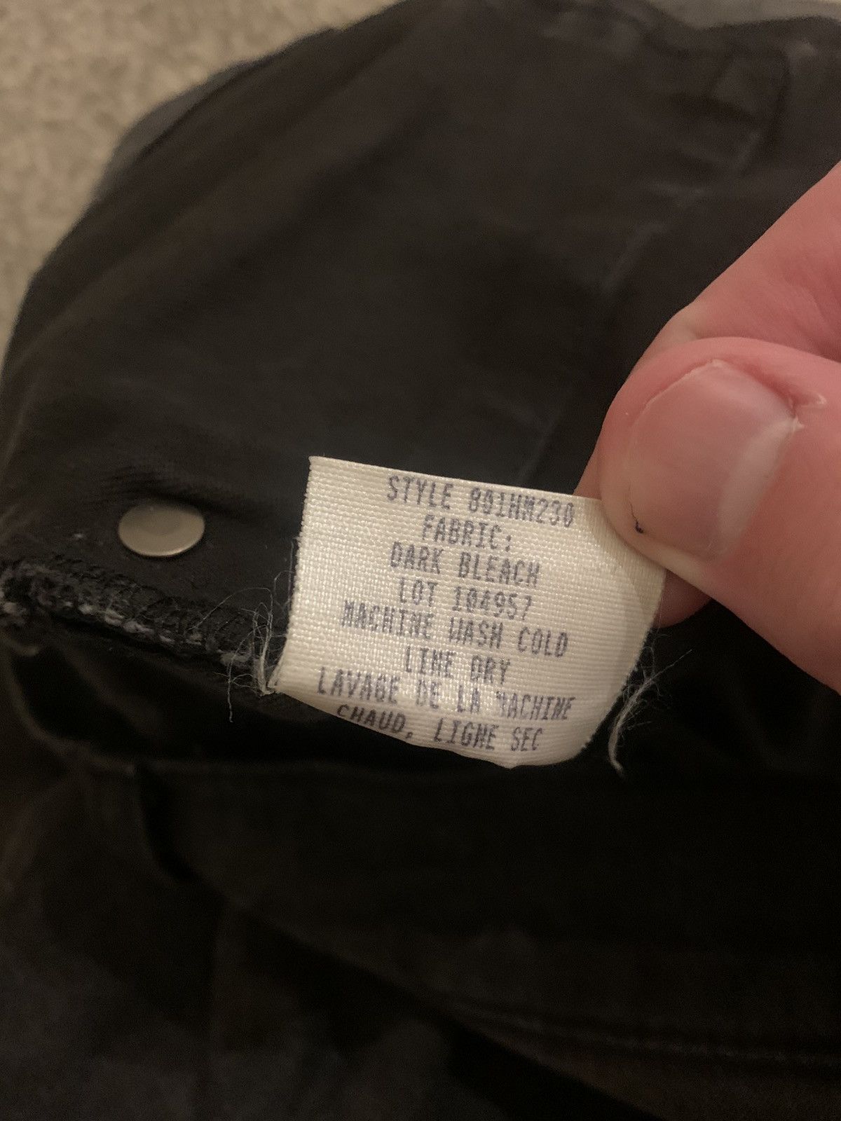 Helmut Lang Vintage Helmut Lang “Dark Bleach” Jeans Size US 33 - 7 Thumbnail