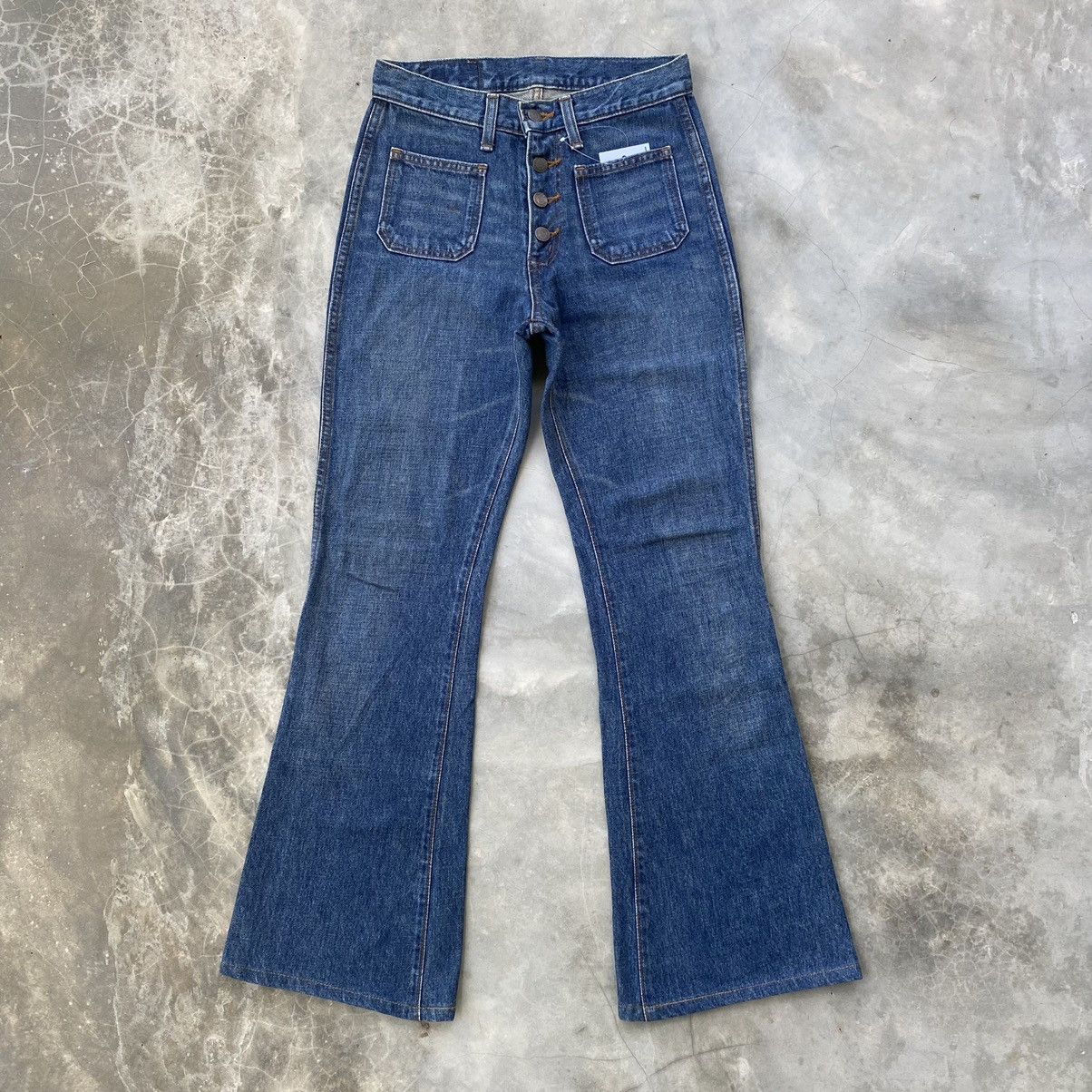 Vintage Vintage Japanese Bush pants jeans flare jeans | Grailed