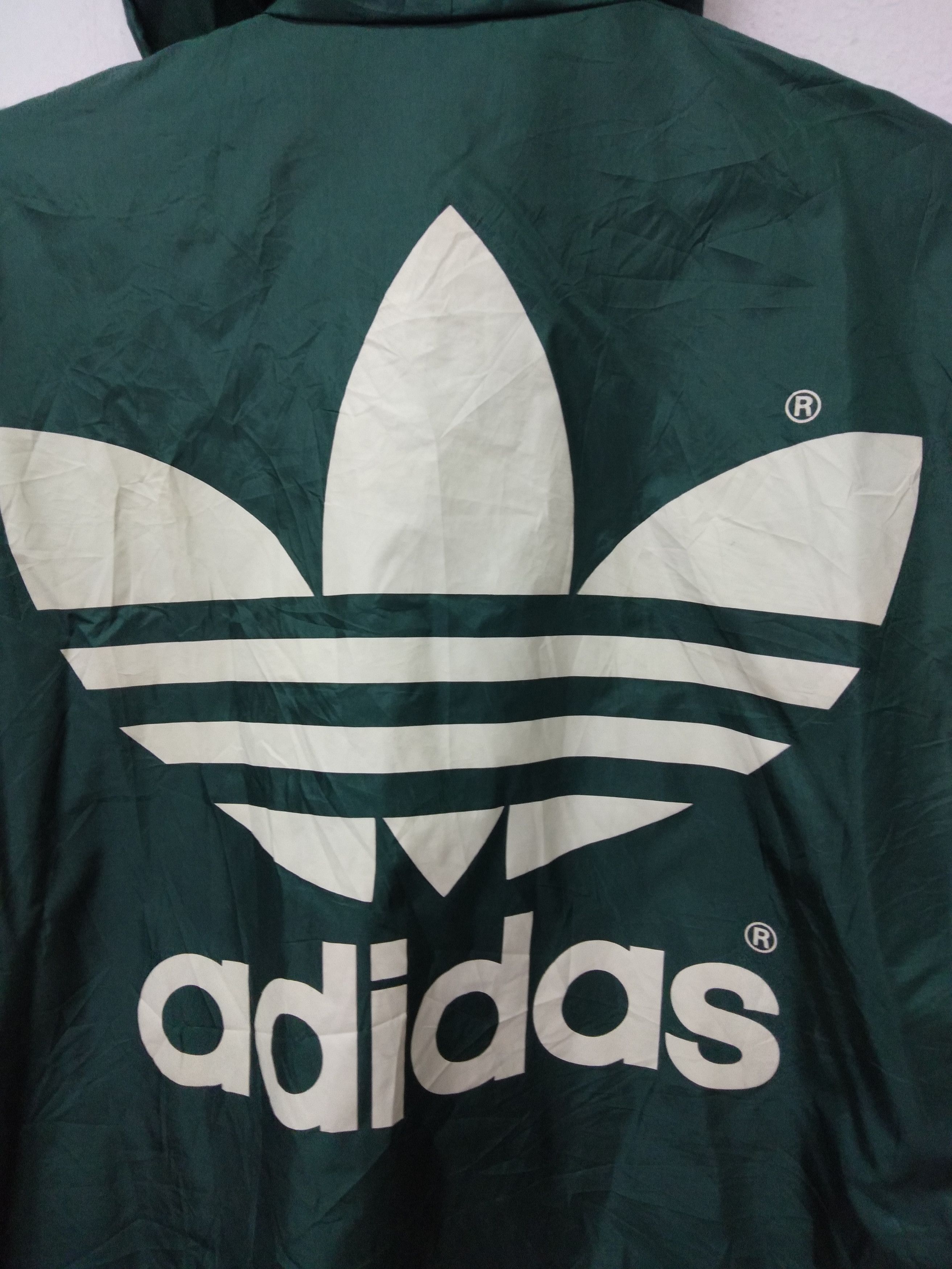 Adidas Big Logo Adidas Windbreaker Size US L / EU 52-54 / 3 - 9 Thumbnail