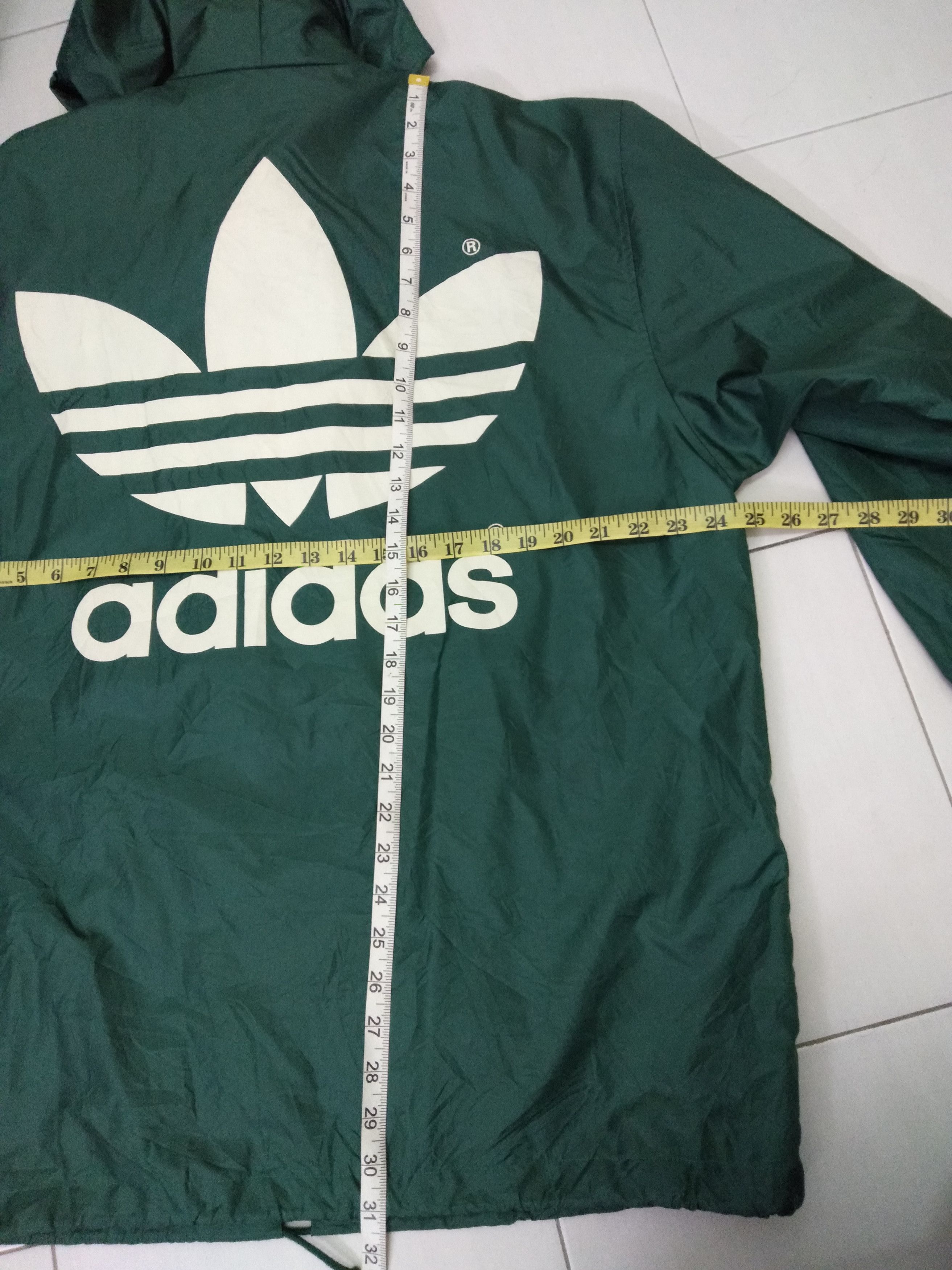 Adidas Big Logo Adidas Windbreaker Size US L / EU 52-54 / 3 - 4 Thumbnail