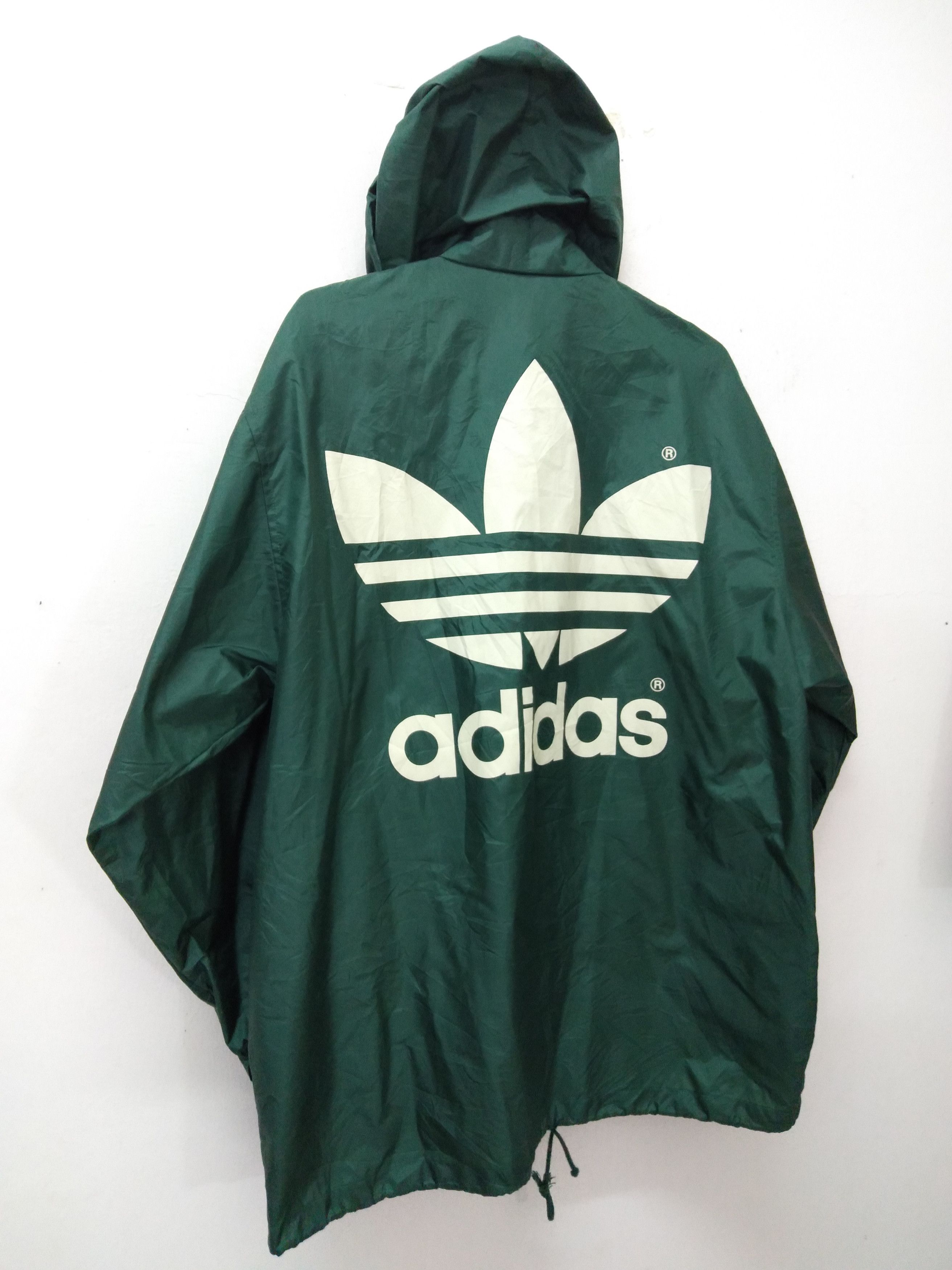 Adidas Big Logo Adidas Windbreaker Size US L / EU 52-54 / 3 - 2 Thumbnail