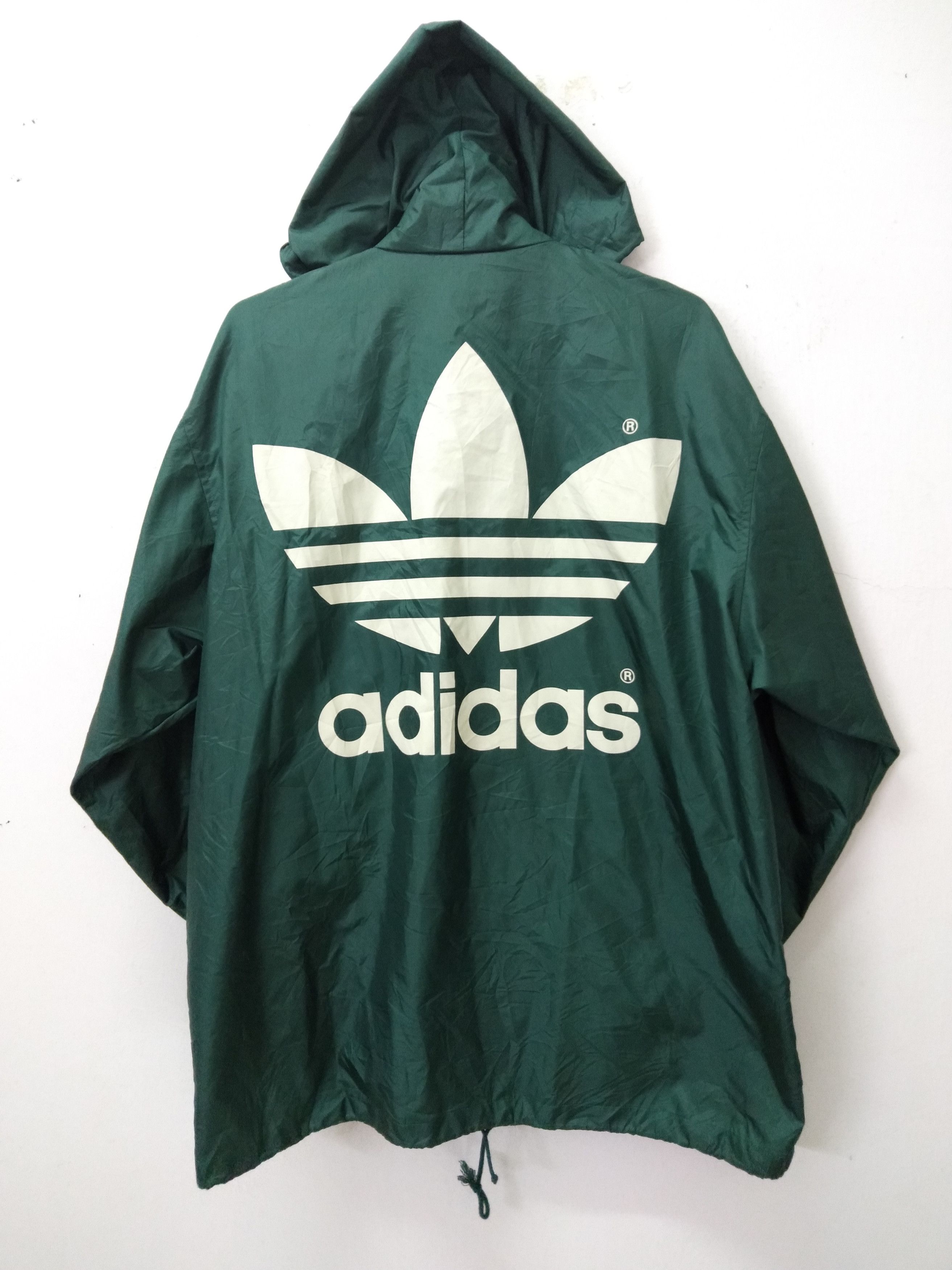Adidas Big Logo Adidas Windbreaker Size US L / EU 52-54 / 3 - 1 Thumbnail