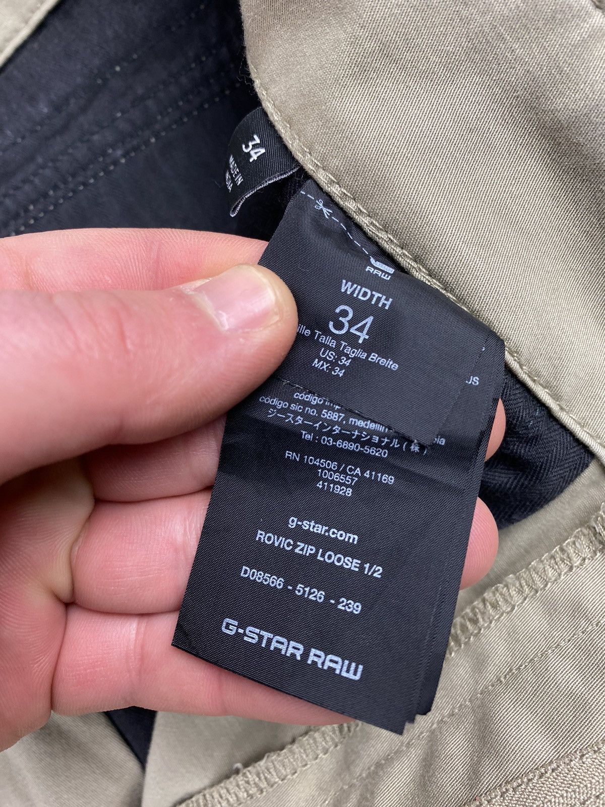 G-Star Y2K G Star Raw Rovic Zip Loose Cargo Shorts Carhartt Stussy Size US 34 / EU 50 - 11 Thumbnail