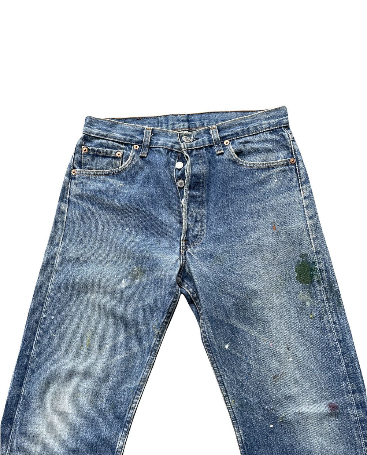 Levi's Levi’s 501 e 1990 Usa Aging Stone Wash Size US 30 / EU 46 - 5 Thumbnail