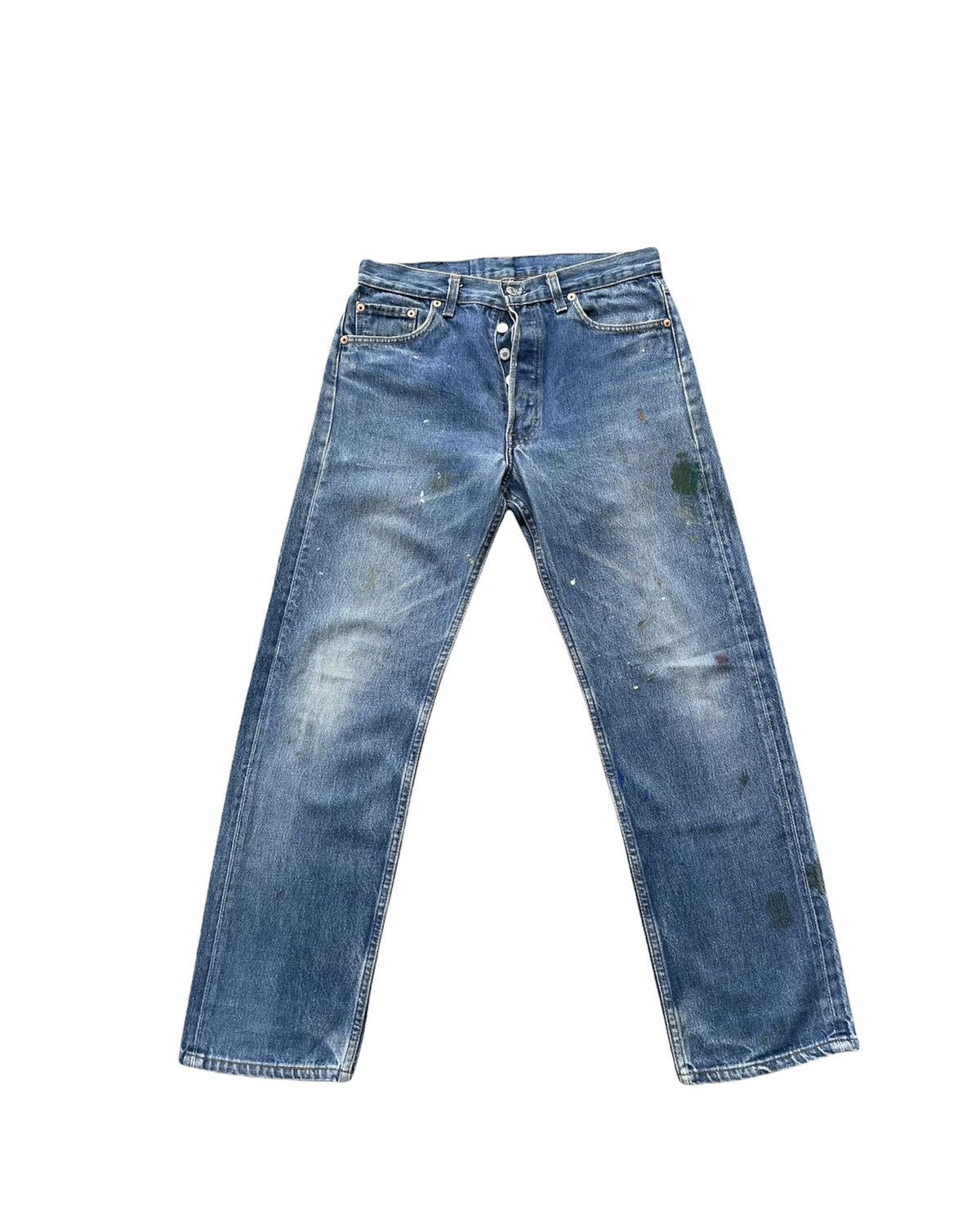 Levi's Levi’s 501 e 1990 Usa Aging Stone Wash Size US 30 / EU 46 - 1 Thumbnail