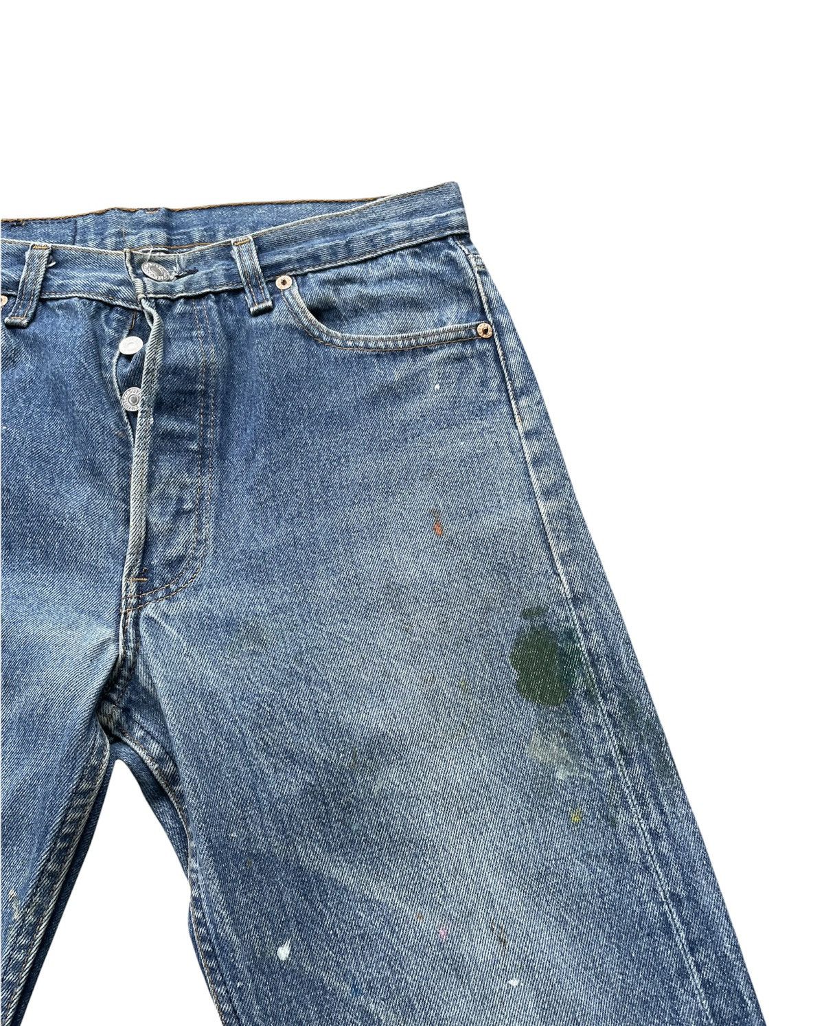 Levi's Levi’s 501 e 1990 Usa Aging Stone Wash Size US 30 / EU 46 - 6 Thumbnail