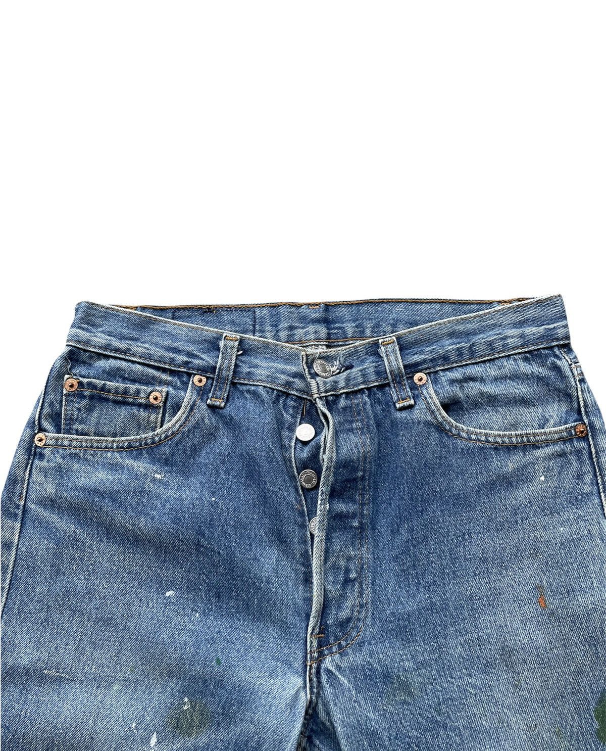 Levi's Levi’s 501 e 1990 Usa Aging Stone Wash Size US 30 / EU 46 - 8 Thumbnail