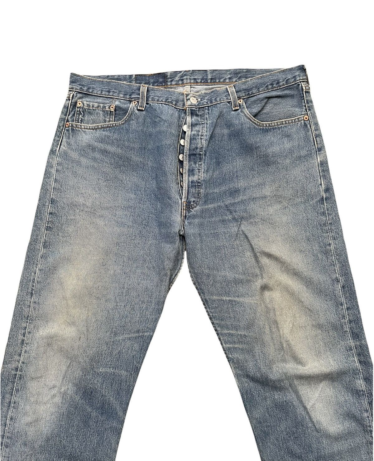 Levi's Vintage Levis 501 USA 1997 Aging Wash Denim Size US 40 / EU 56 - 3 Thumbnail