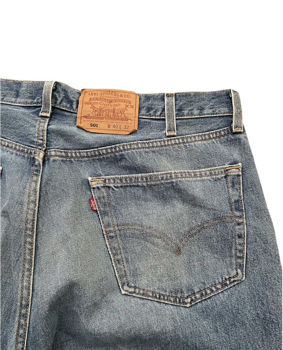 Levi's Vintage Levis 501 USA 1997 Aging Wash Denim Size US 40 / EU 56 - 7 Thumbnail