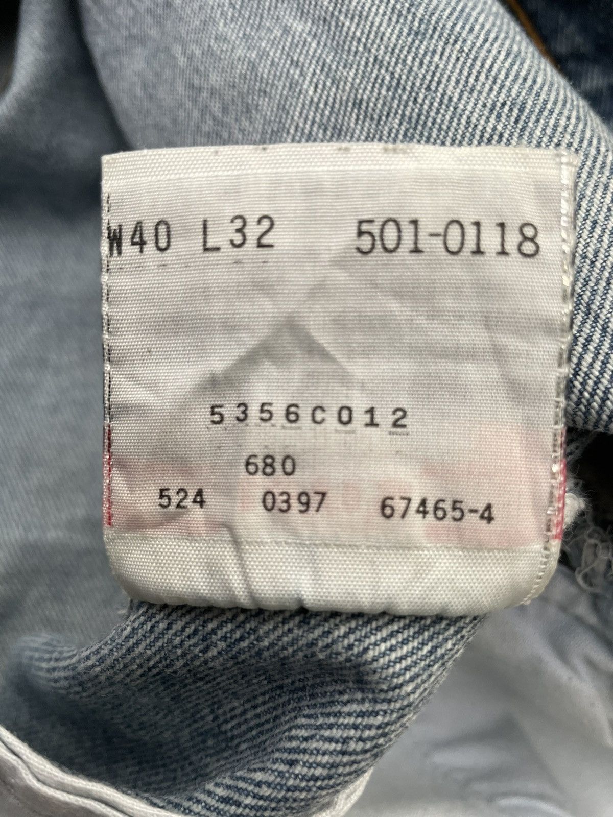 Levi's Vintage Levis 501 USA 1997 Aging Wash Denim Size US 40 / EU 56 - 10 Thumbnail