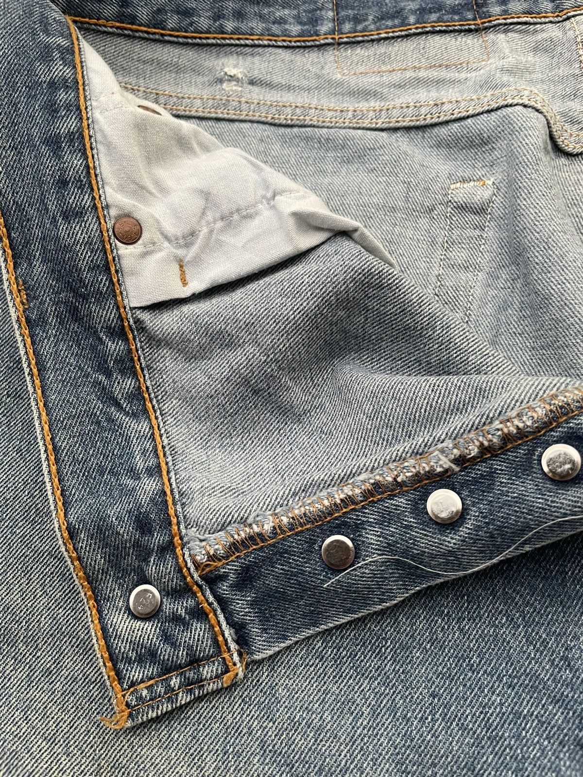 Levi's Vintage Levis 501 USA 1997 Aging Wash Denim Size US 40 / EU 56 - 13 Thumbnail