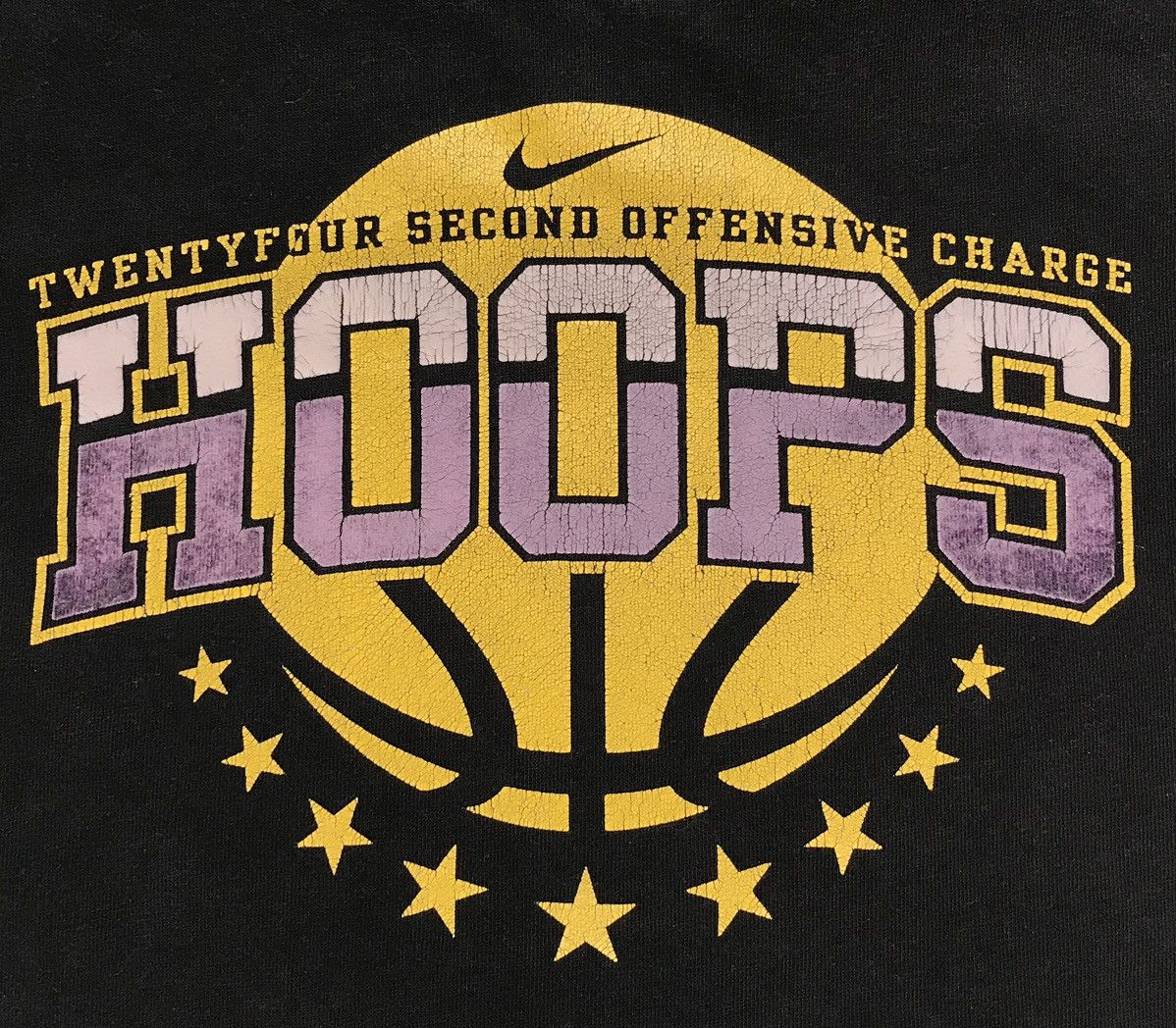 NBA × Nike × Vintage Vintage Nike Hoops NBA T-Shirt Big logo Size US L / EU 52-54 / 3 - 3 Thumbnail