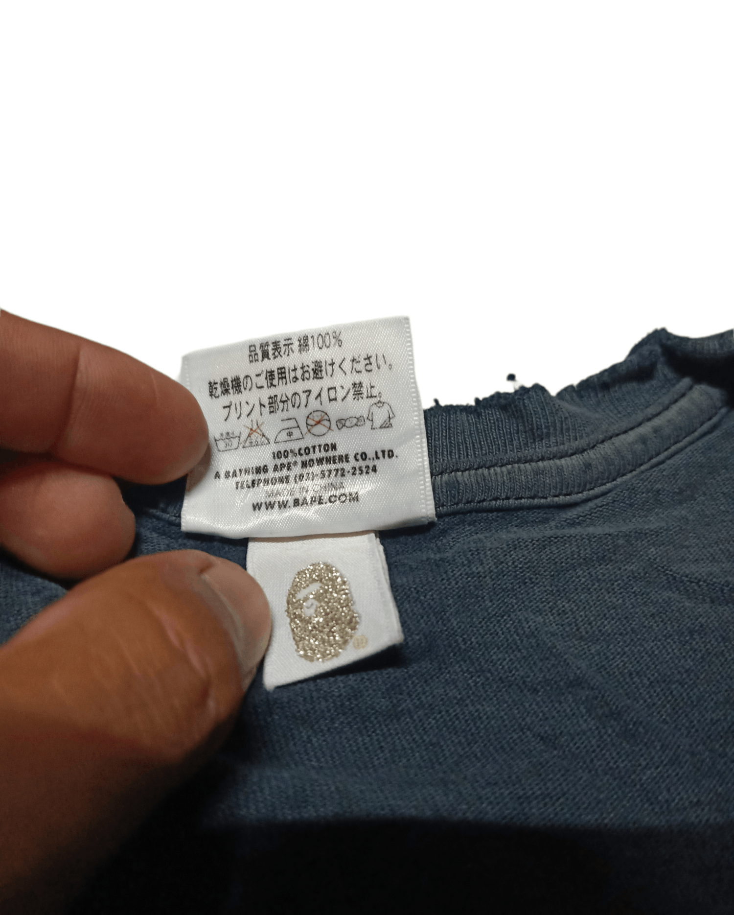 Bape A Bathing Ape Bape Faded Distressed Shirt Size XL Size US XL / EU 56 / 4 - 4 Thumbnail