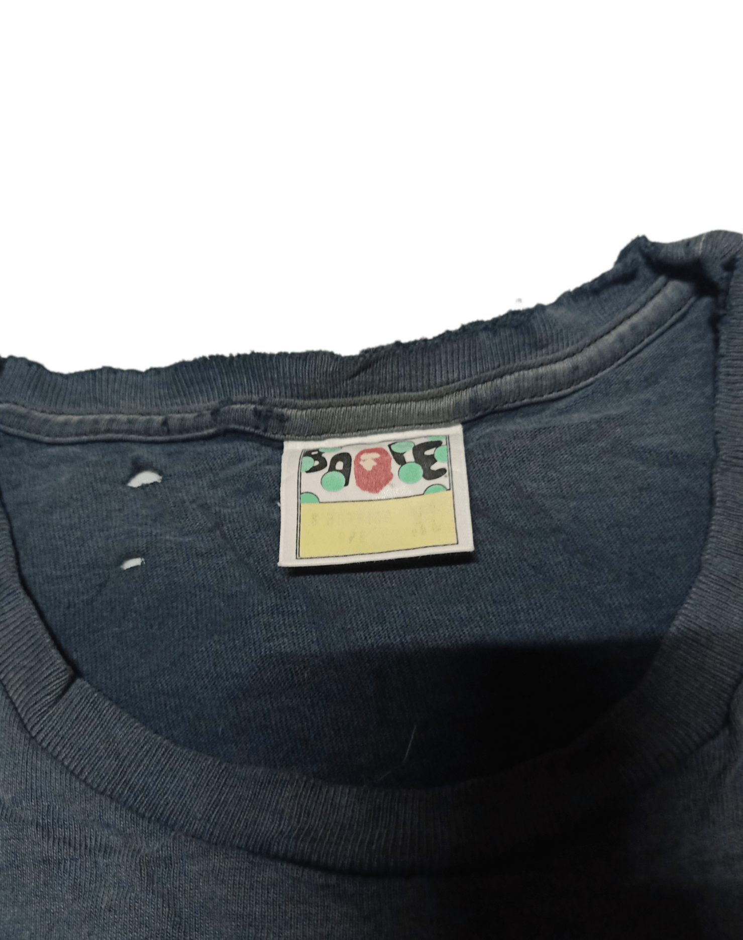 Bape A Bathing Ape Bape Faded Distressed Shirt Size XL Size US XL / EU 56 / 4 - 3 Thumbnail