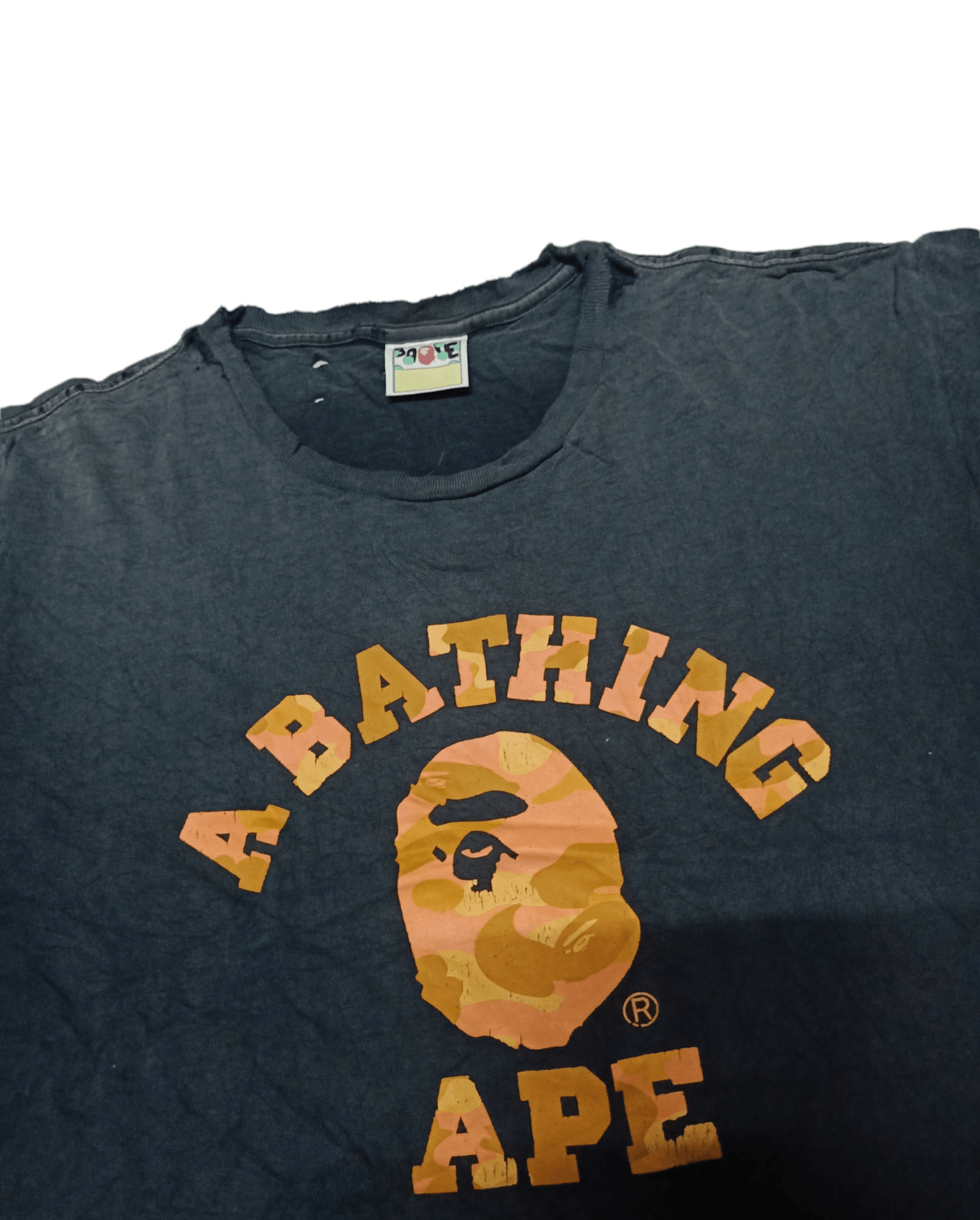 Bape A Bathing Ape Bape Faded Distressed Shirt Size XL Size US XL / EU 56 / 4 - 7 Thumbnail