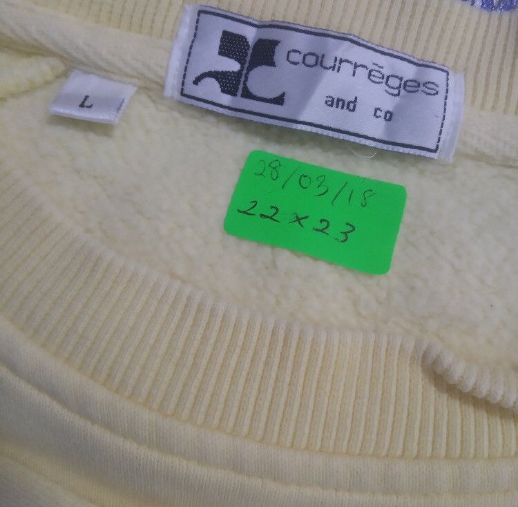 Courreges Vintage Courreges Embroidery Logo Sweatshirts Size US M / EU 48-50 / 2 - 4 Thumbnail