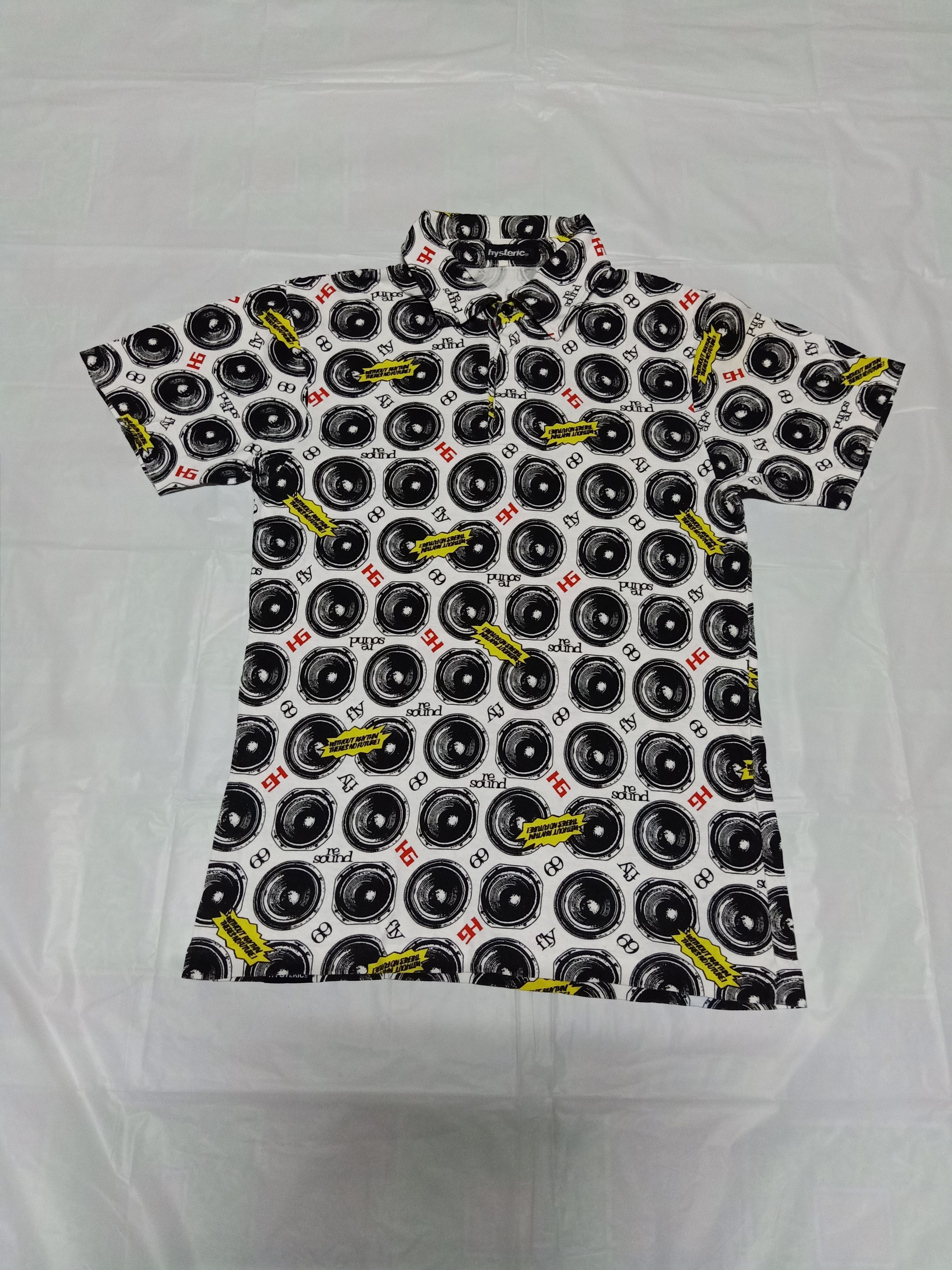 Hysteric Glamour Vintage Hysteric Glamour Fullprinted Polo Tee Size US M / EU 48-50 / 2 - 1 Thumbnail