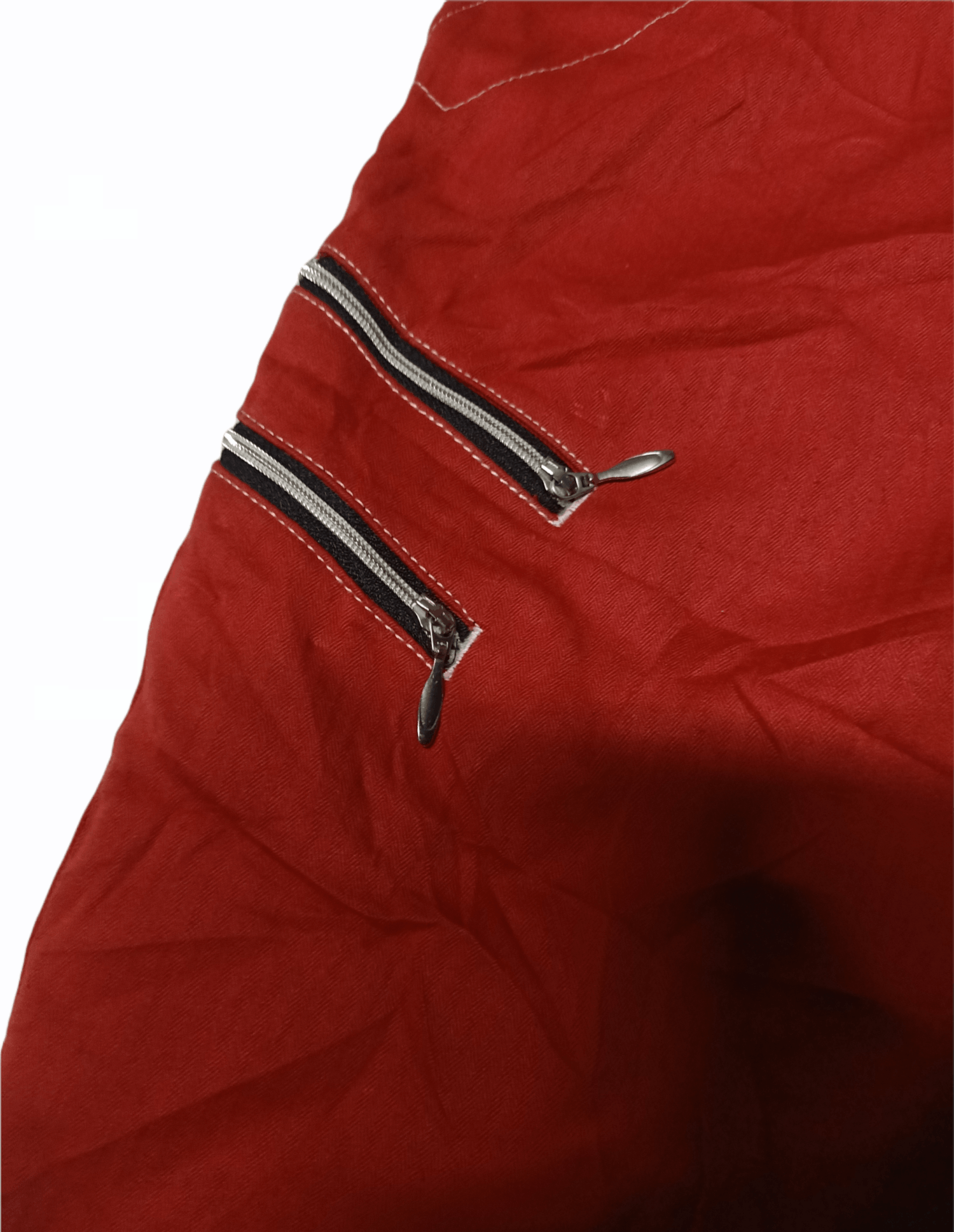 Japanese Brand Unbrand Red Pocket Zipper Pants Size US 34 / EU 50 - 7 Thumbnail