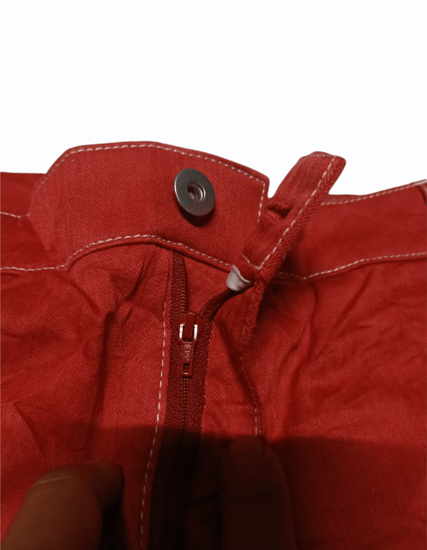 Japanese Brand Unbrand Red Pocket Zipper Pants Size US 34 / EU 50 - 5 Thumbnail