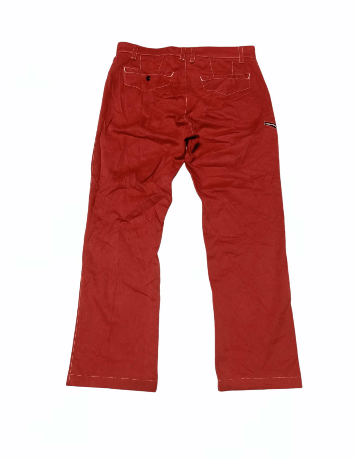 Japanese Brand Unbrand Red Pocket Zipper Pants Size US 34 / EU 50 - 2 Thumbnail
