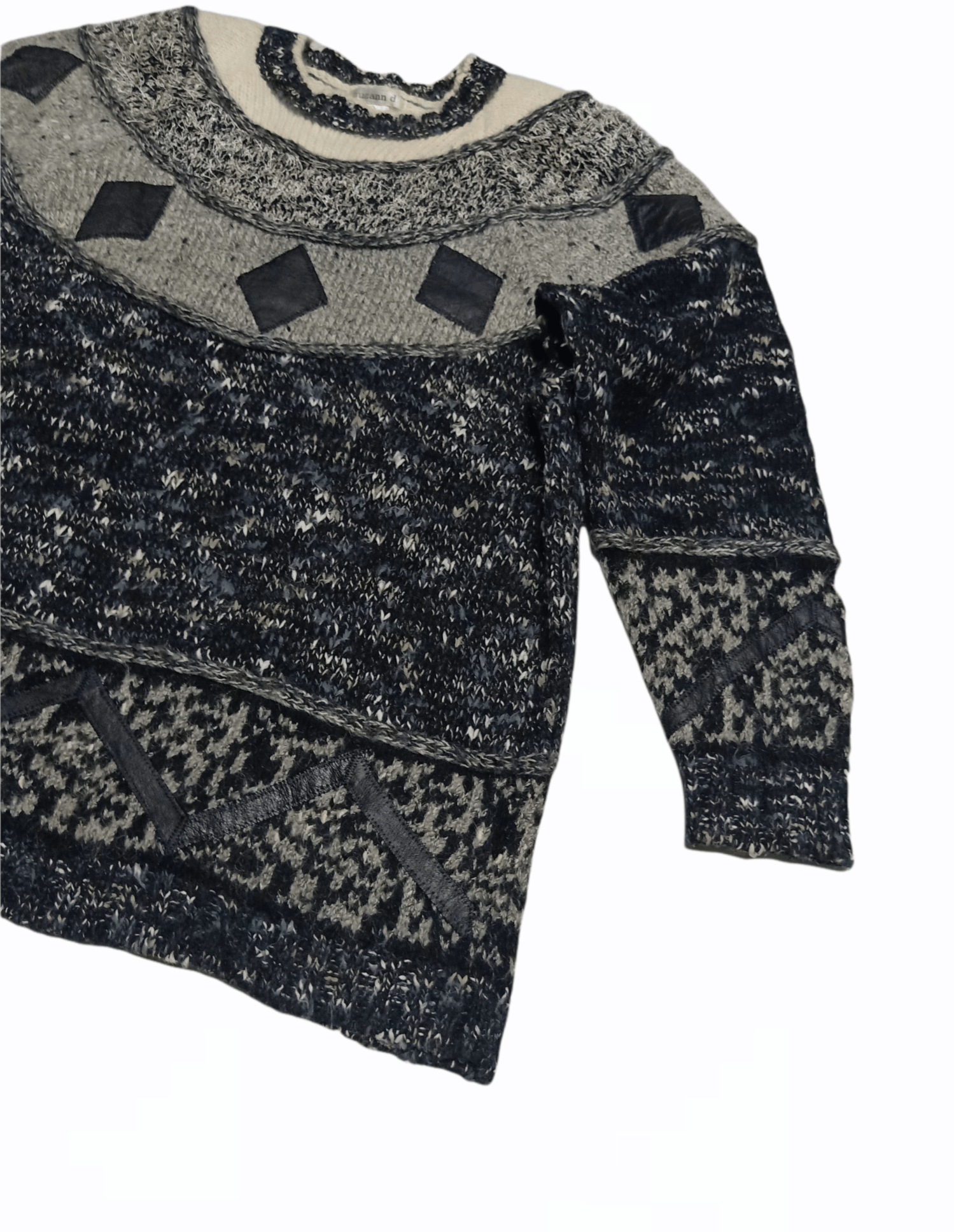 20471120 × Japanese Brand 💥Rare💥 susann d Wool Sweatshirt Size L Like Kapital Size US L / EU 52-54 / 3 - 6 Thumbnail