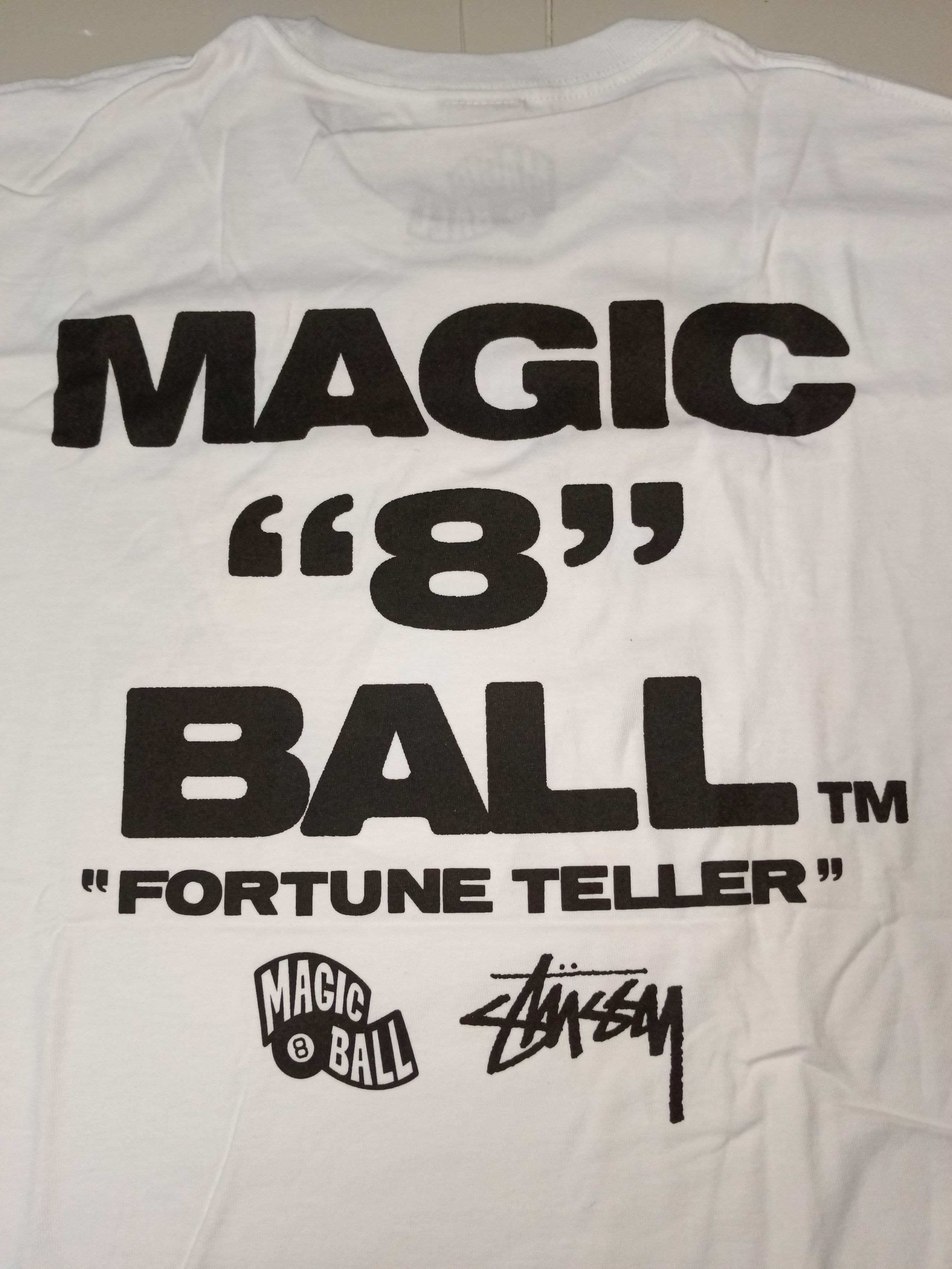 Hypebeast × Stussy Rare Stussy X Mattel Magic 8 Ball Tee Size US XL / EU 56 / 4 - 2 Thumbnail