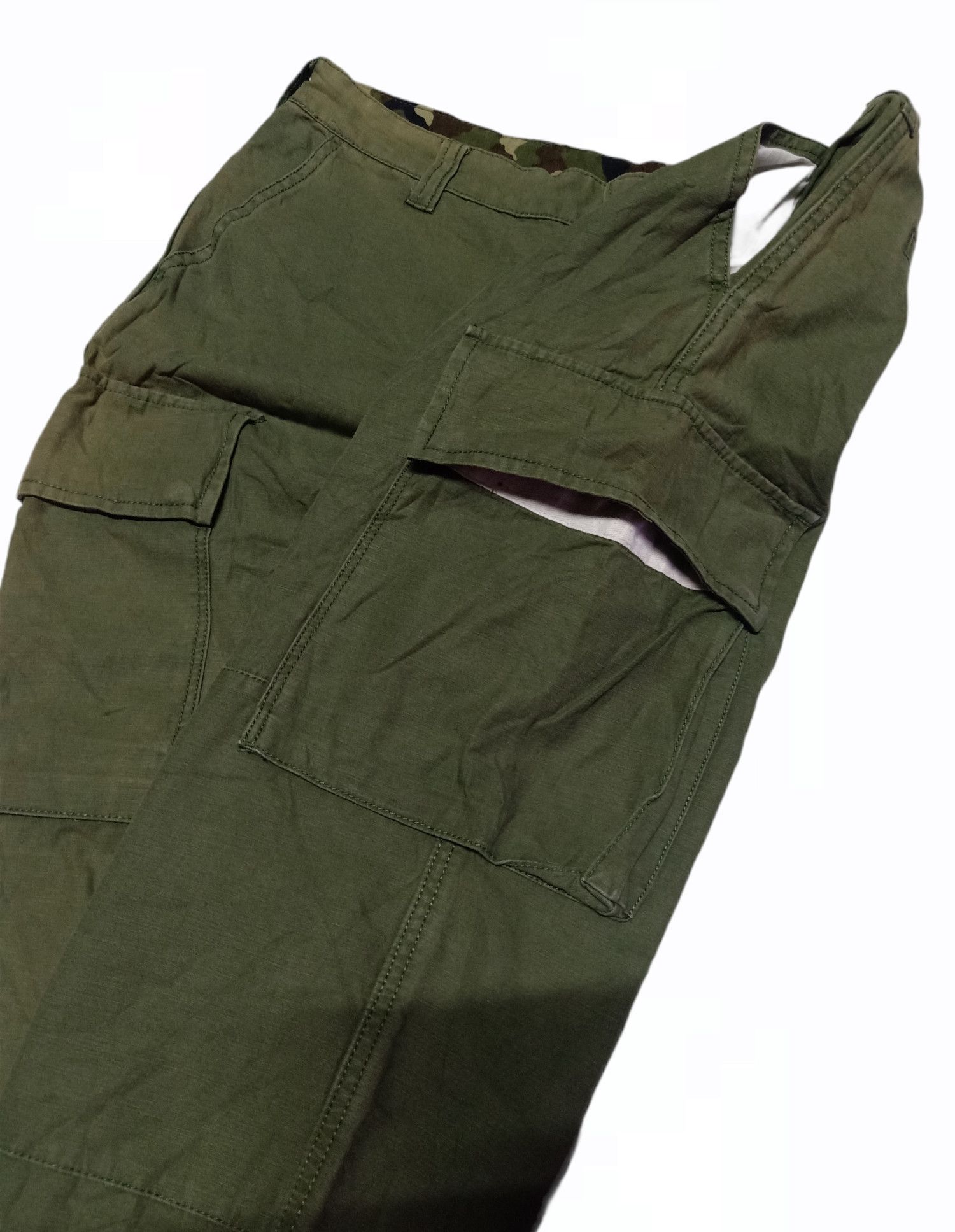 Japanese Brand The Shop TK Olive Green Cargo Pants Size 31 Size US 31 - 8 Thumbnail