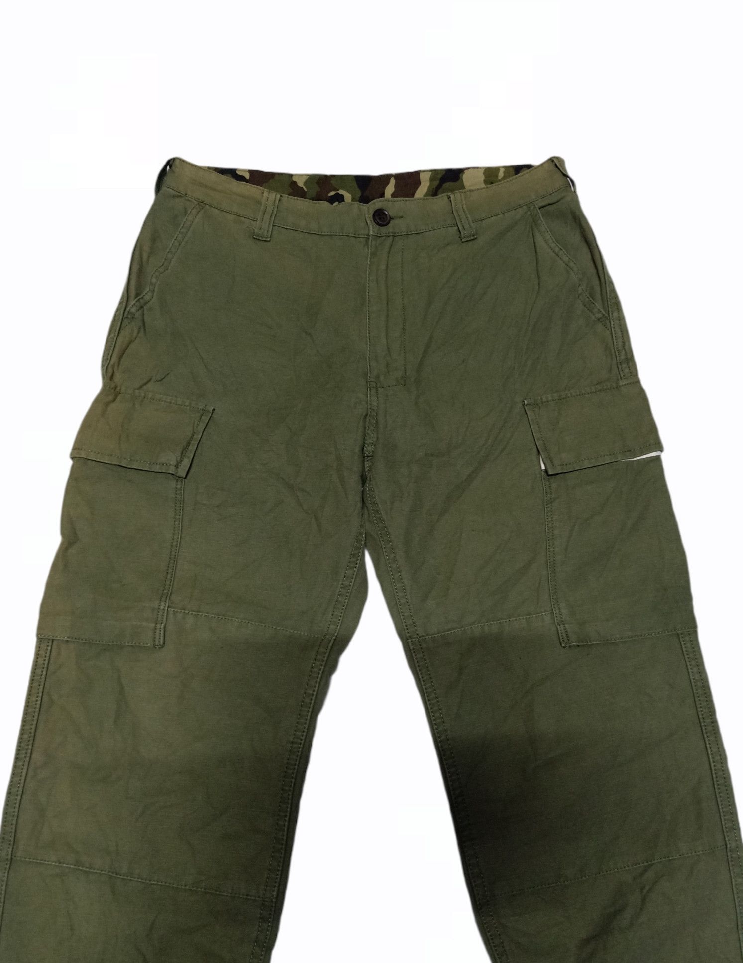 Japanese Brand The Shop TK Olive Green Cargo Pants Size 31 Size US 31 - 7 Thumbnail