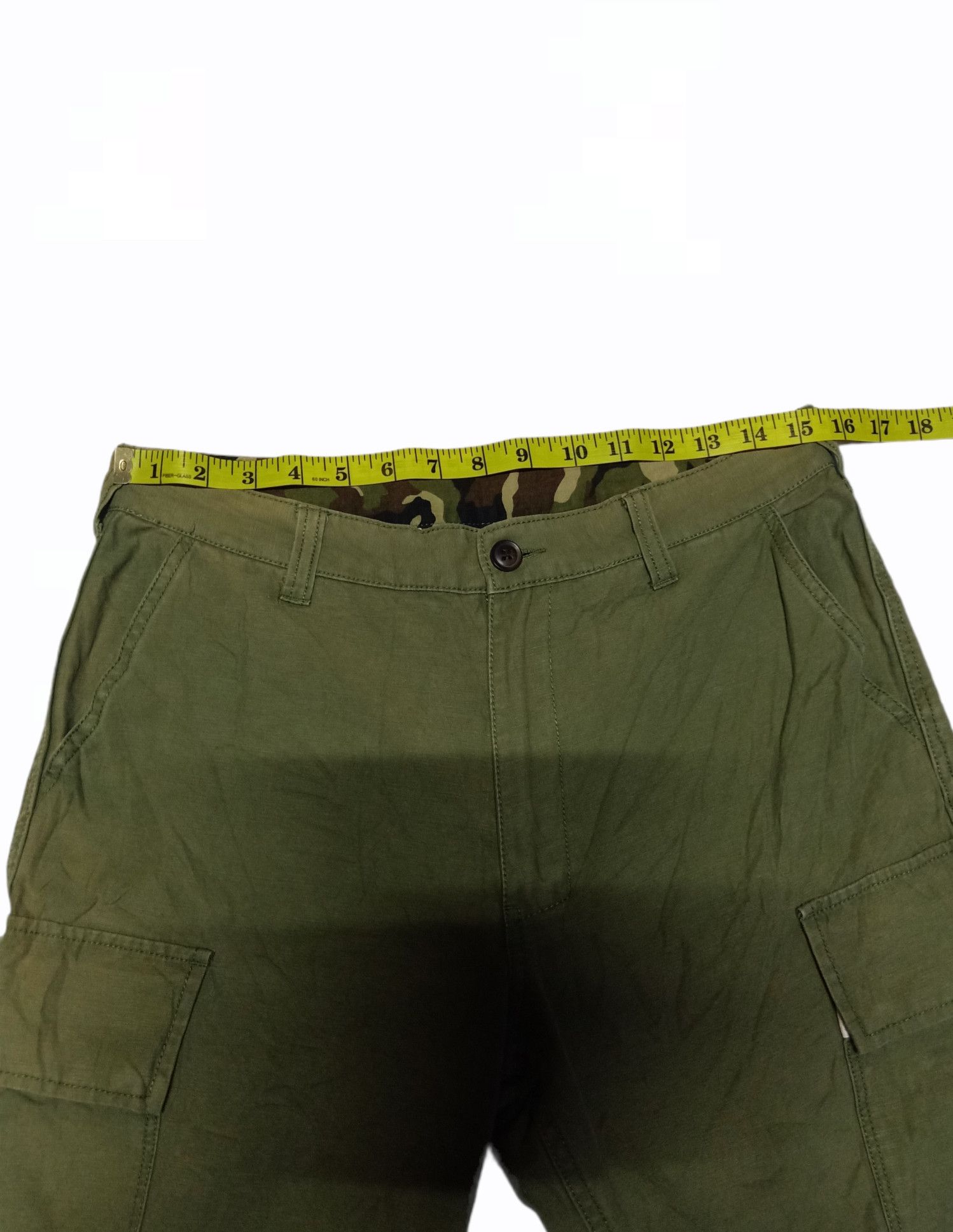 Japanese Brand The Shop TK Olive Green Cargo Pants Size 31 Size US 31 - 13 Thumbnail