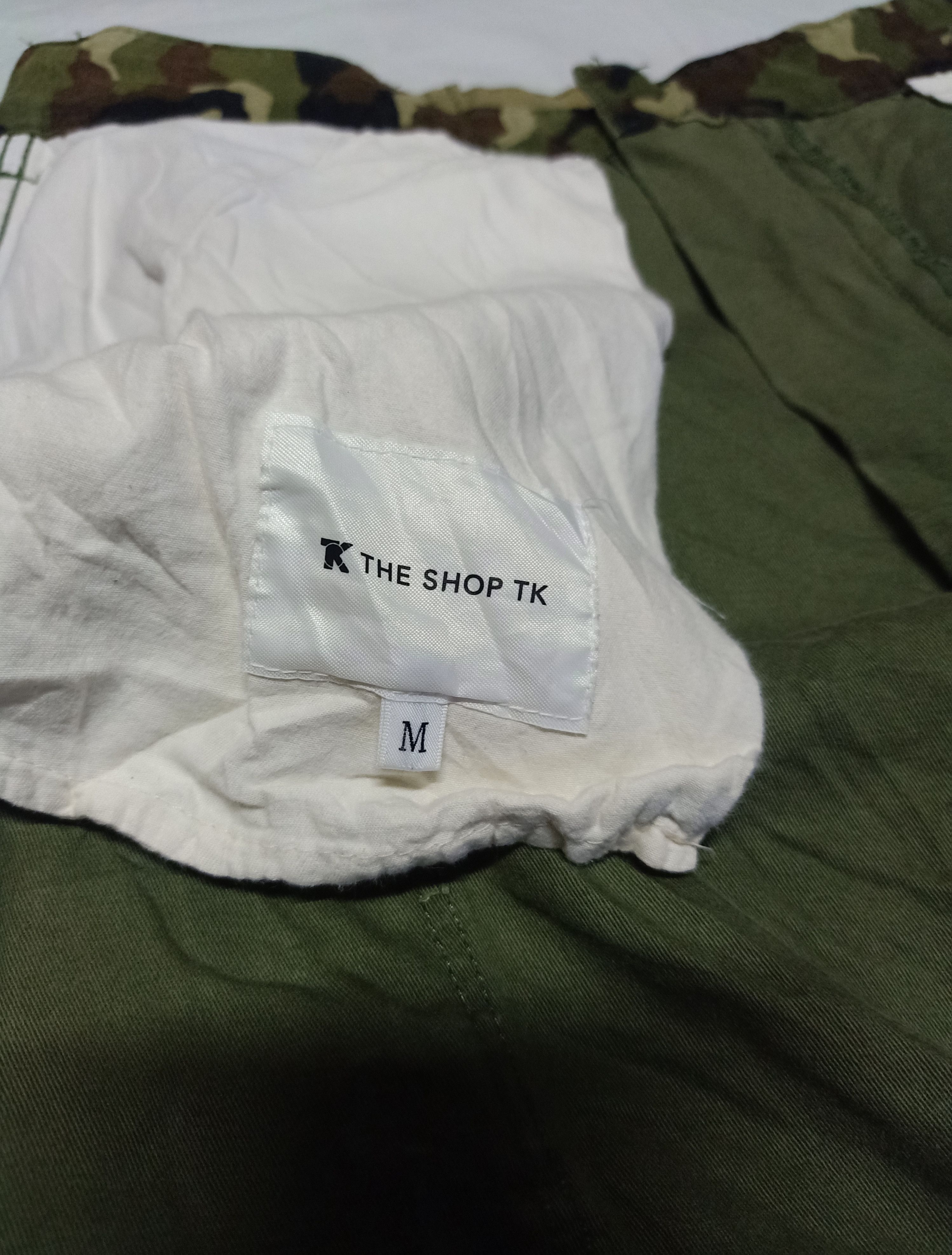 Japanese Brand The Shop TK Olive Green Cargo Pants Size 31 Size US 31 - 3 Thumbnail