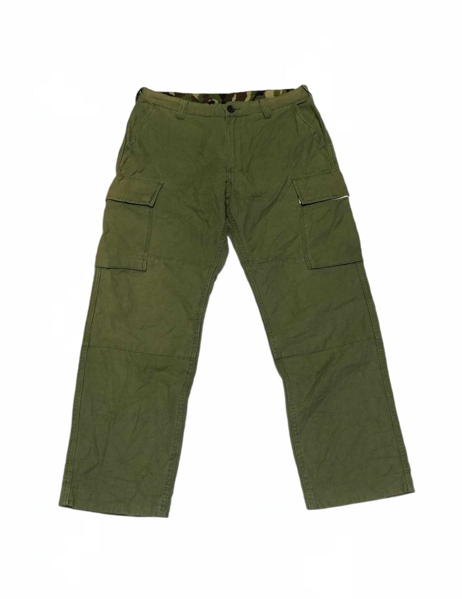 Japanese Brand The Shop TK Olive Green Cargo Pants Size 31 Size US 31 - 1 Thumbnail