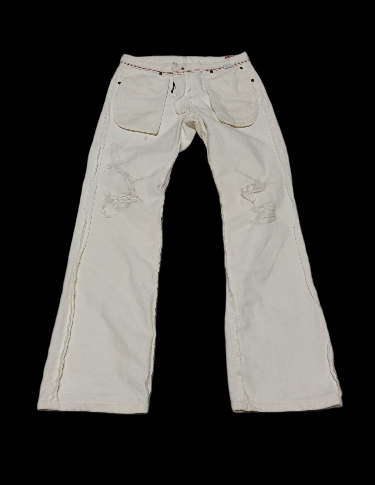 Hysteric Glamour × Japanese Brand Blue Way Made In Japan Distressed Jeans Size 32 Size US 32 / EU 48 - 15 Thumbnail