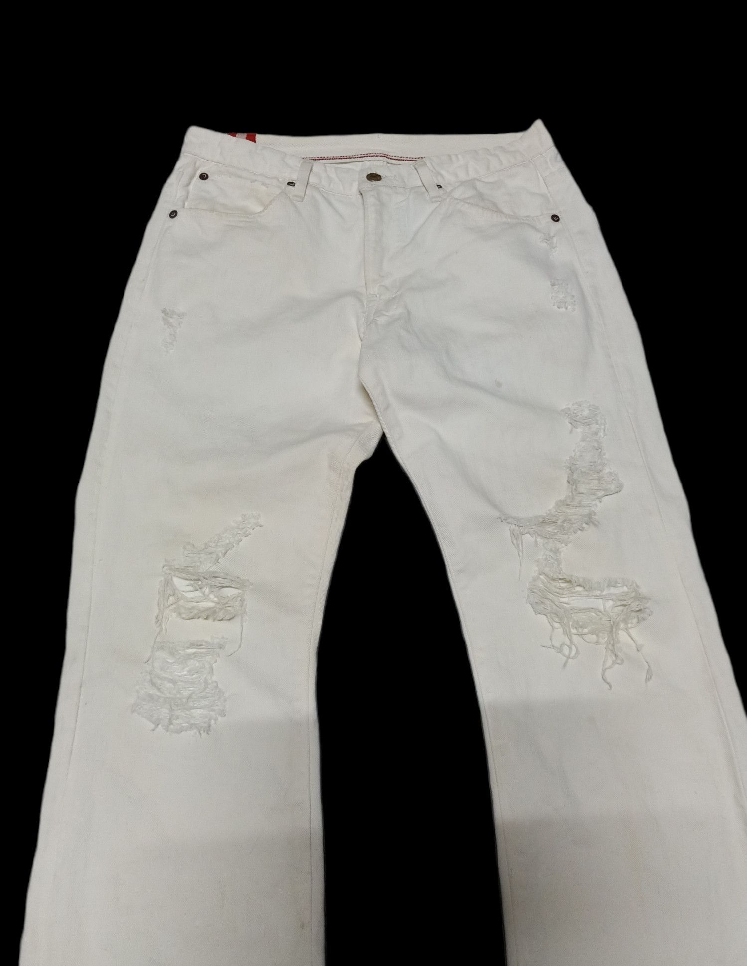 Hysteric Glamour × Japanese Brand Blue Way Made In Japan Distressed Jeans Size 32 Size US 32 / EU 48 - 8 Thumbnail