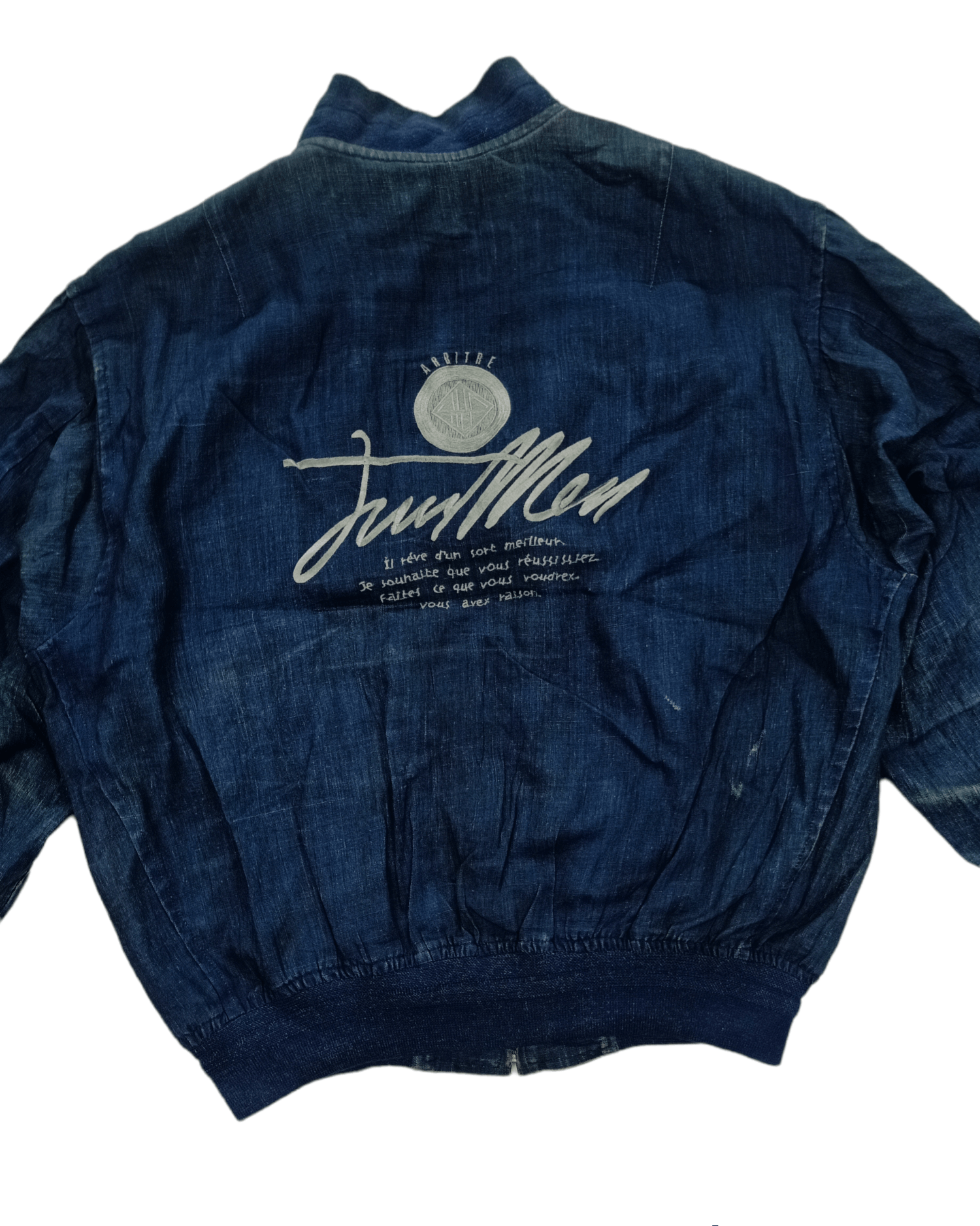 Japanese Brand × Jun Takahashi 💥RARE💥Vintage Sign Jun Men Denim Bomber Jacket Size M Size US M / EU 48-50 / 2 - 8 Thumbnail