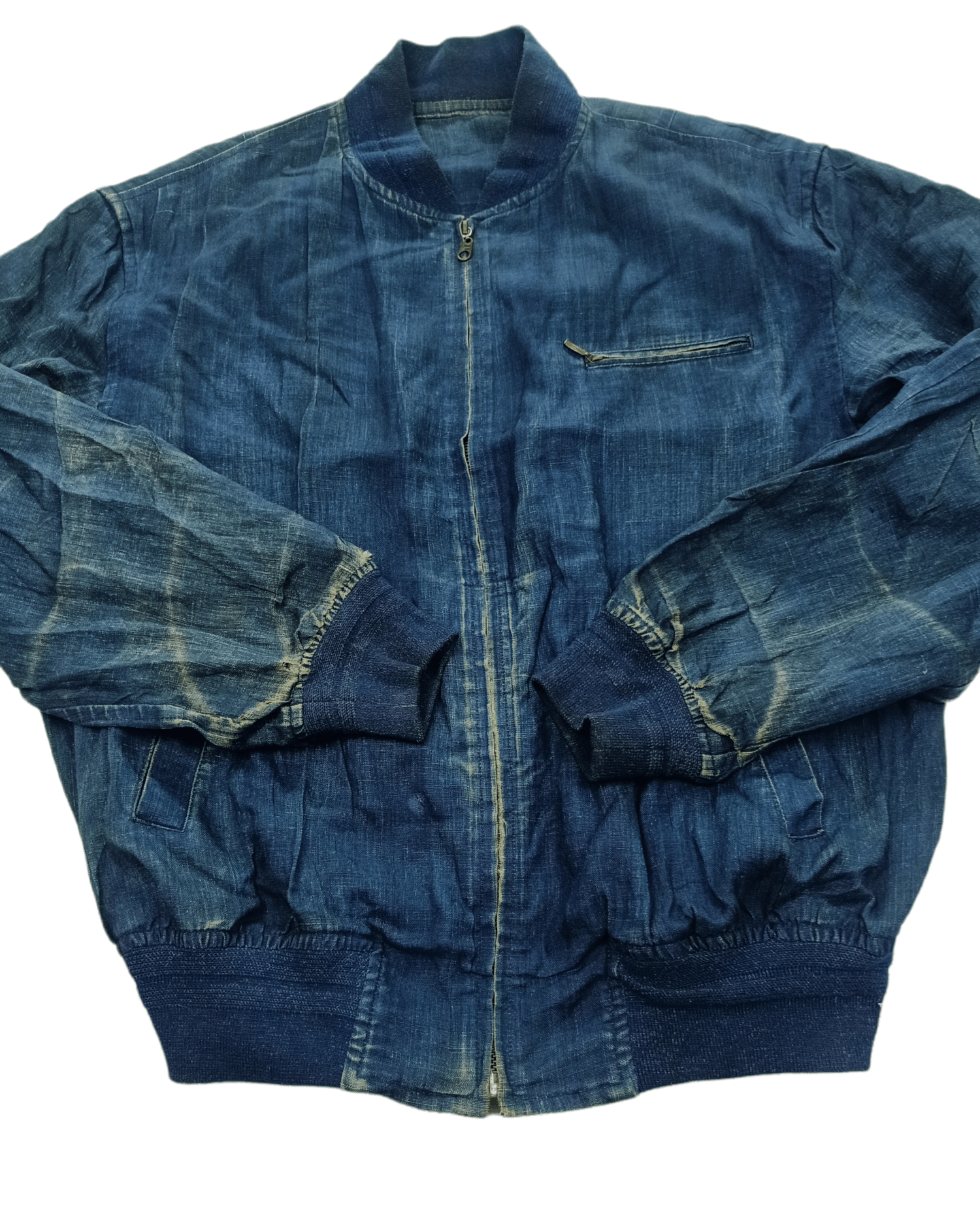 Japanese Brand × Jun Takahashi 💥RARE💥Vintage Sign Jun Men Denim Bomber Jacket Size M Size US M / EU 48-50 / 2 - 12 Thumbnail