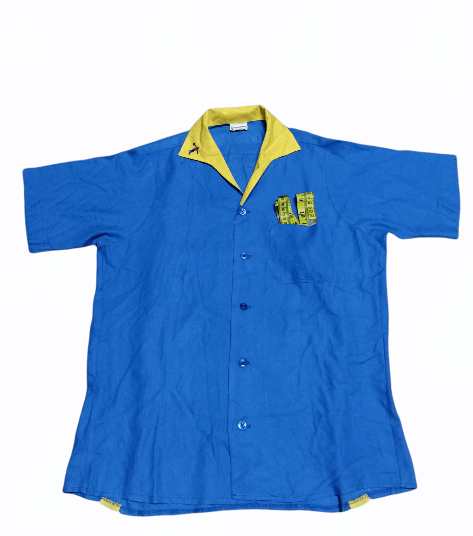 Vintage Vintage 80s Bowling Camp Collar Pocket tee Size M Size US M / EU 48-50 / 2 - 1 Thumbnail