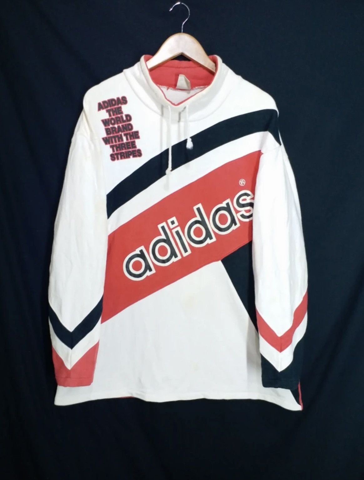 Adidas × RUN DMC Vintage 90’s ADIDAS BIG TREFOIL Sportwear Germany Size US L / EU 52-54 / 3 - 2 Thumbnail