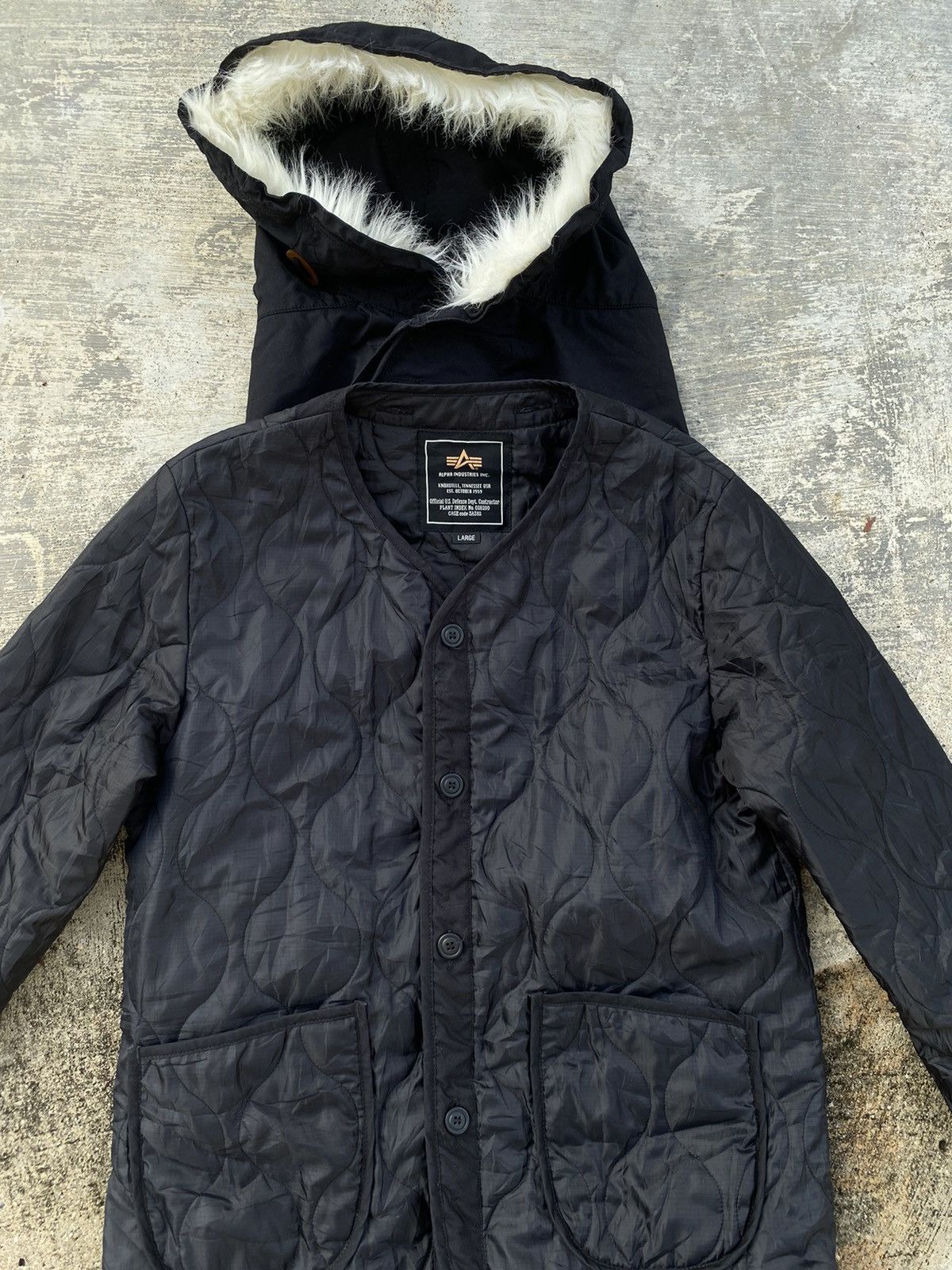 Alpha Industries VINTAGE ALPHA INDUSTRIES PUNK GORPCORE RAVE PARKA REMOVABLE Size US L / EU 52-54 / 3 - 6 Thumbnail